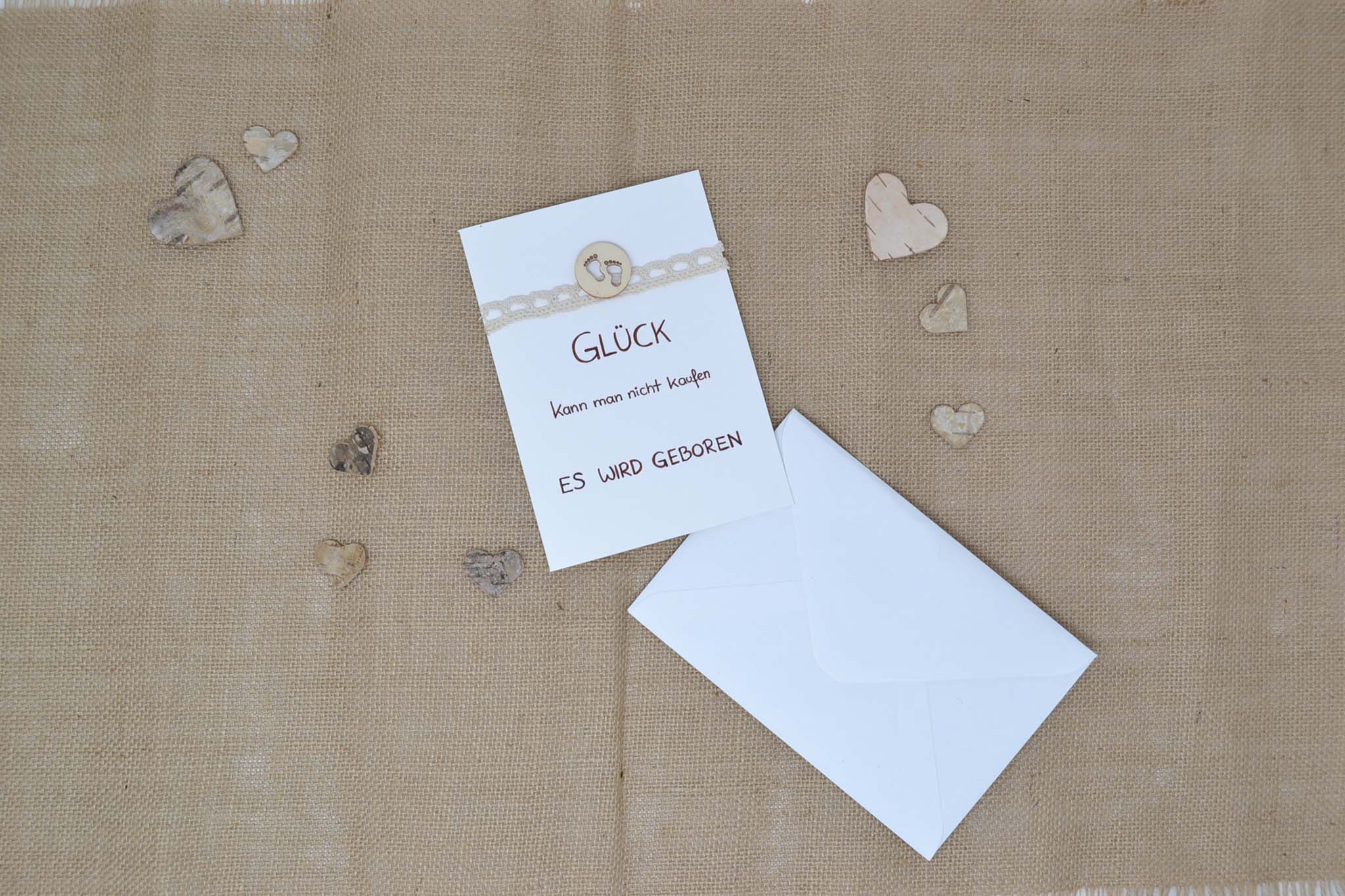 Glückwunschkarte zur Geburt