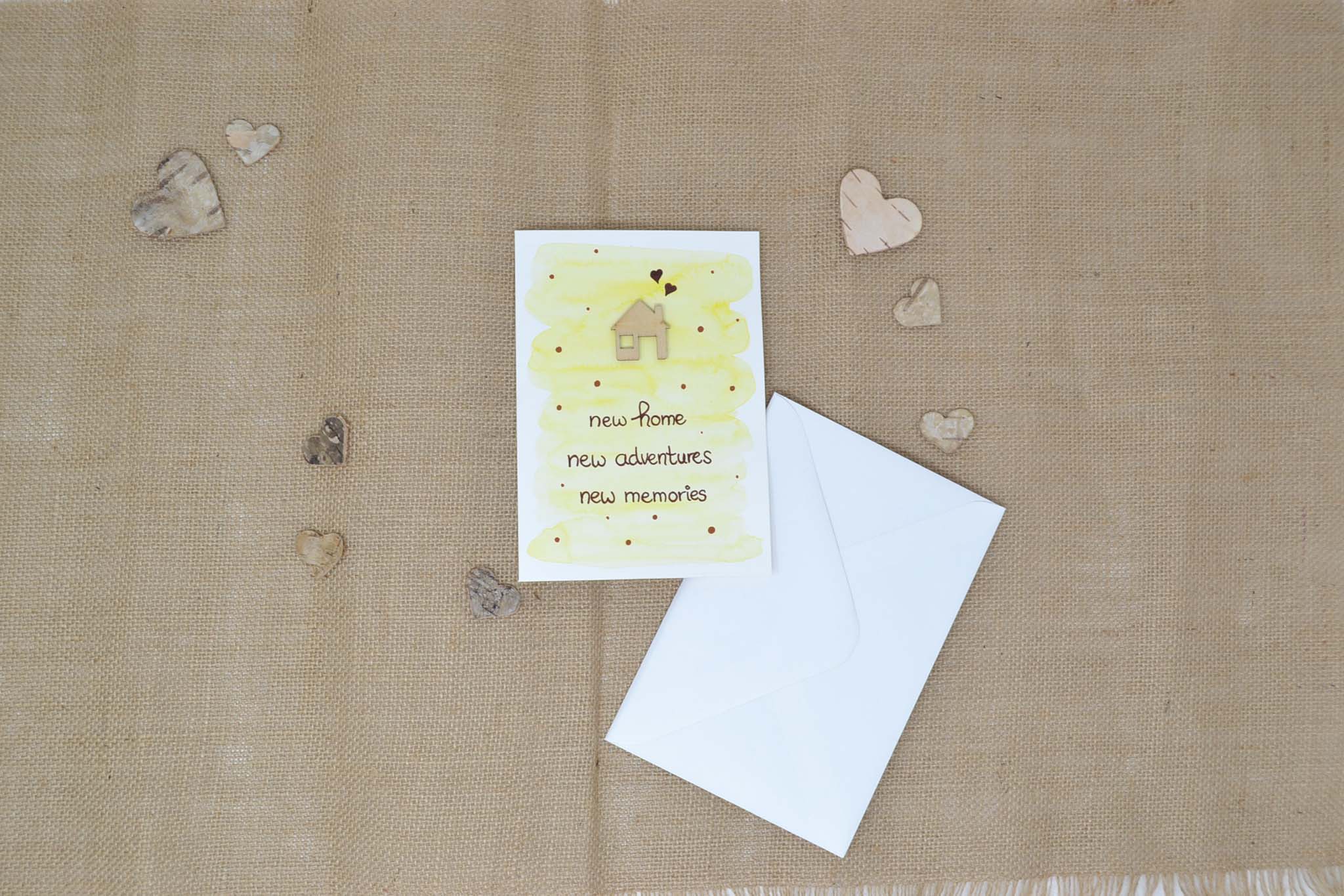 Glückwunschkarte "Zum Einzug"