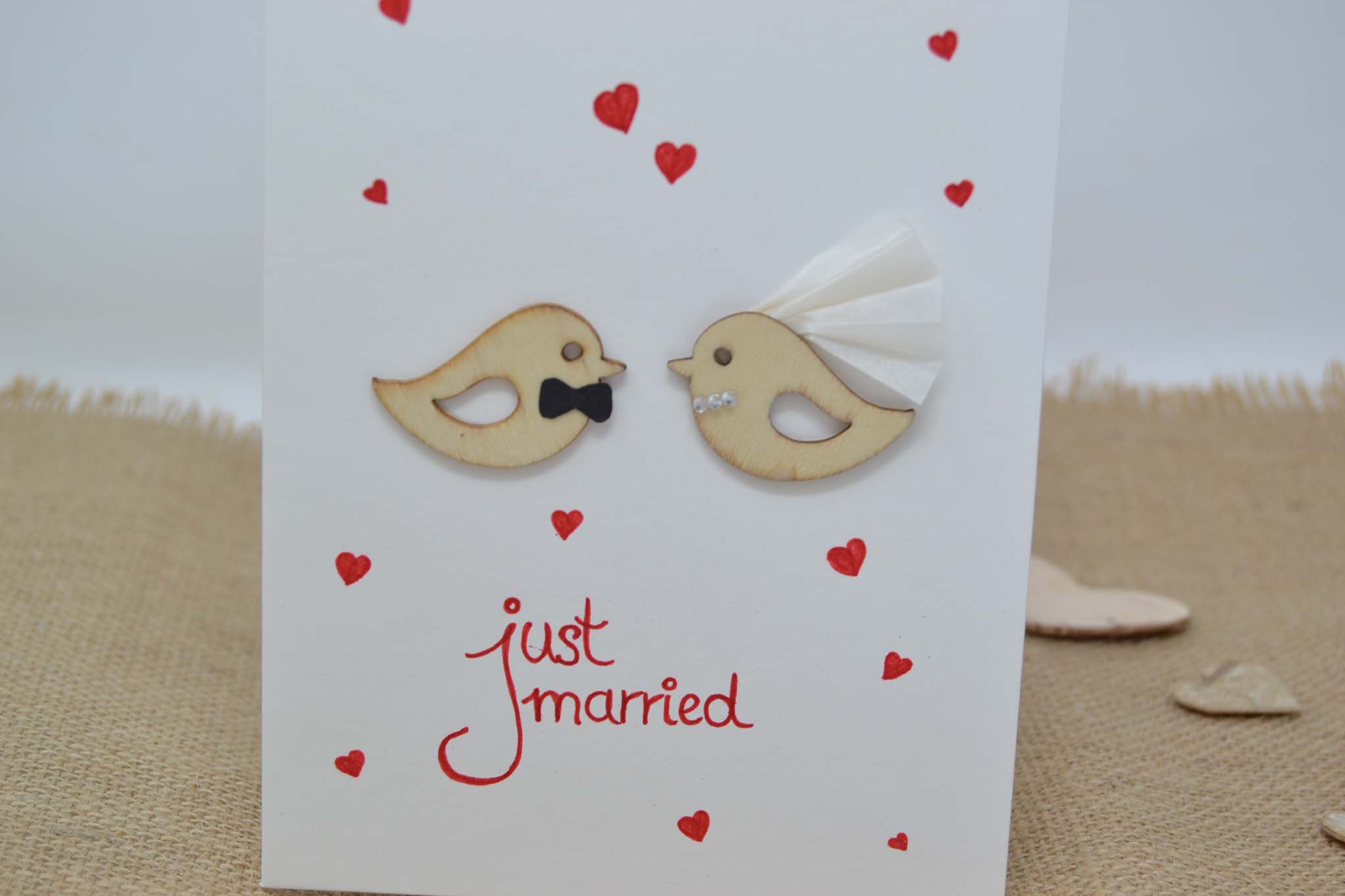 Glückwunschkarte zur Hochzeit "Just married"