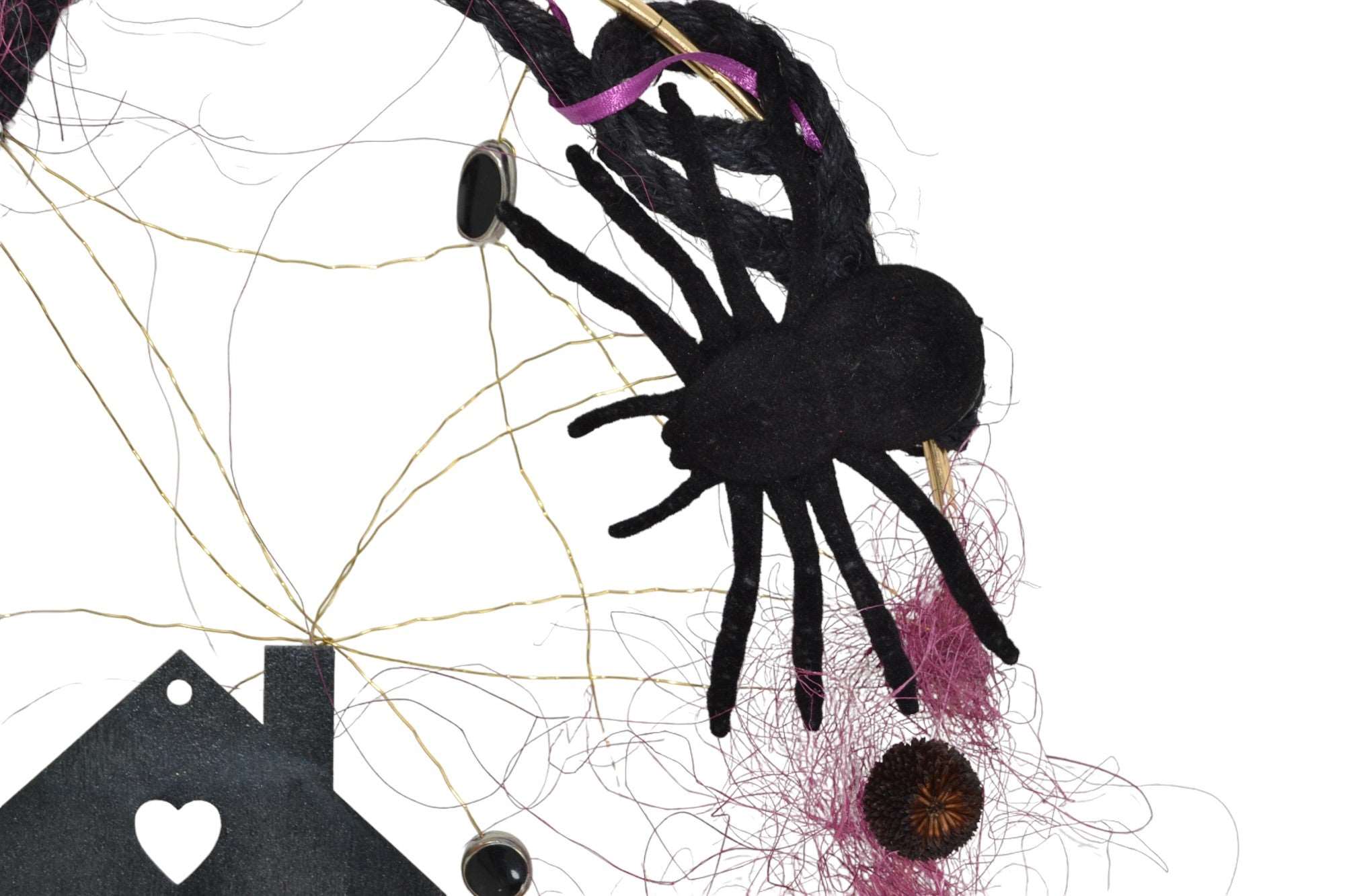 Halloween Türkranz Loop ⌀25 cm Handarbeit