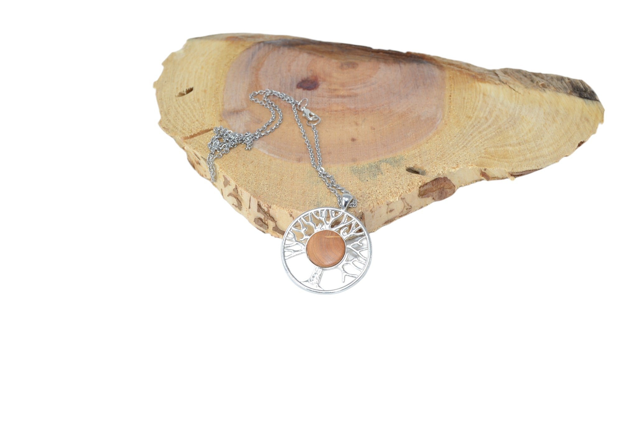 Holz Halskette aus Wildkirsche
