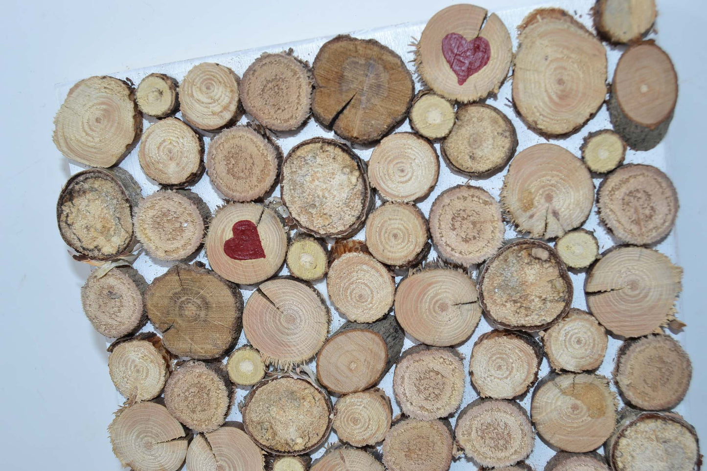 Holz Baumscheibenbild "Love"