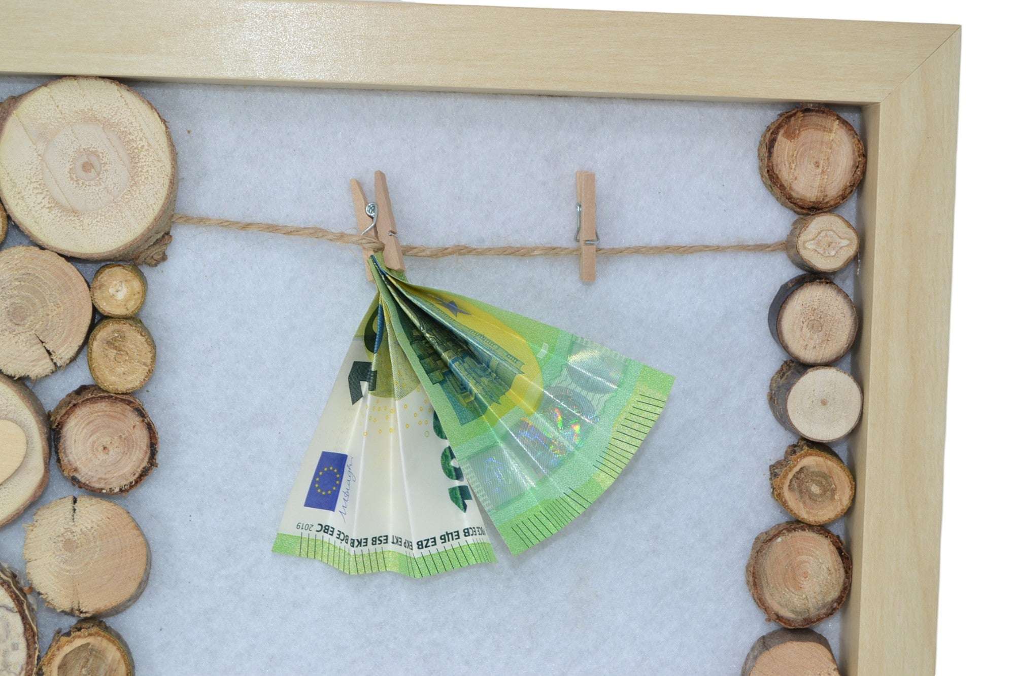 Holz Bilderrahmen Geldgeschenk Traumpaar