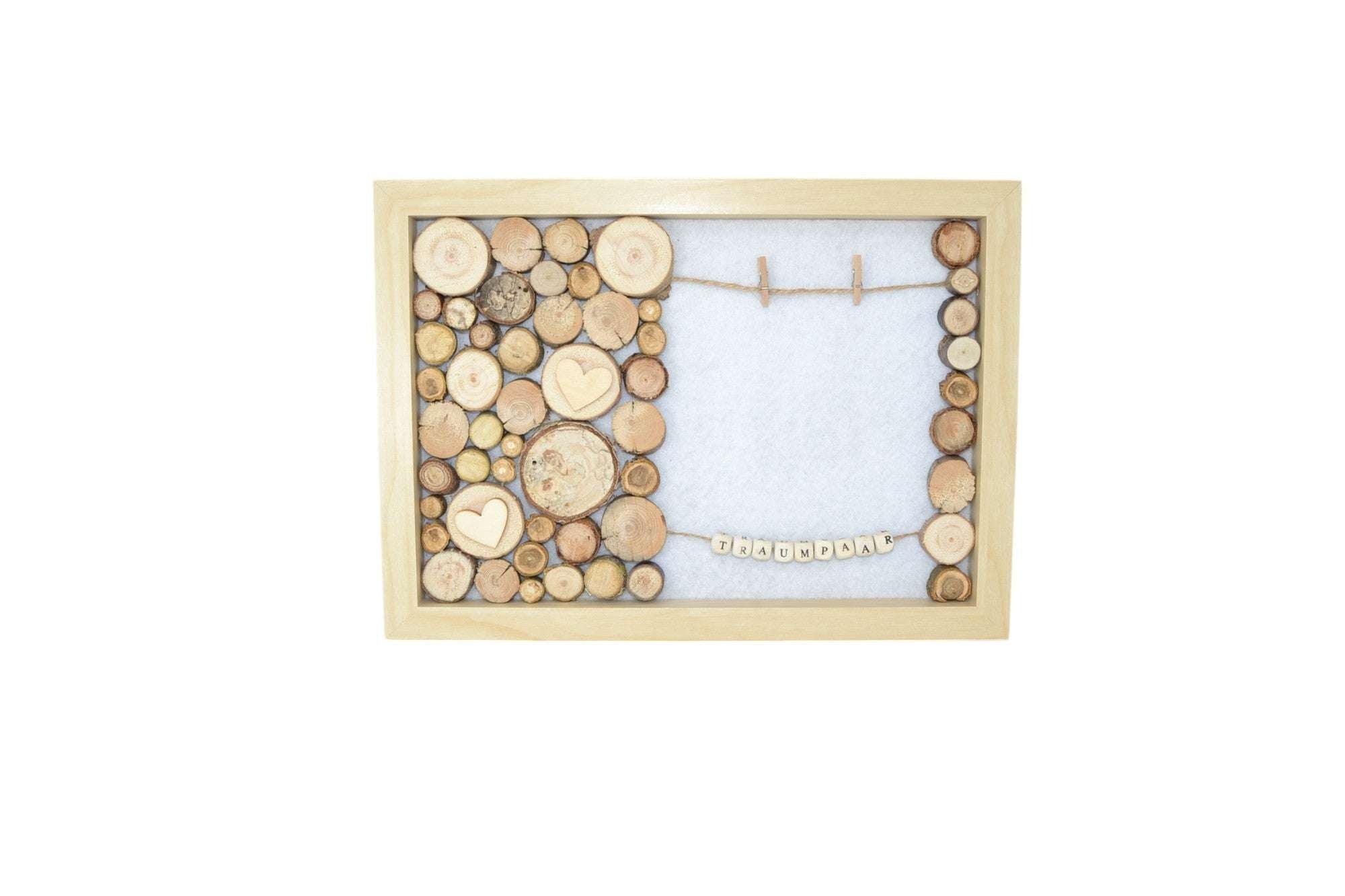 Holz Bilderrahmen Geldgeschenk Traumpaar