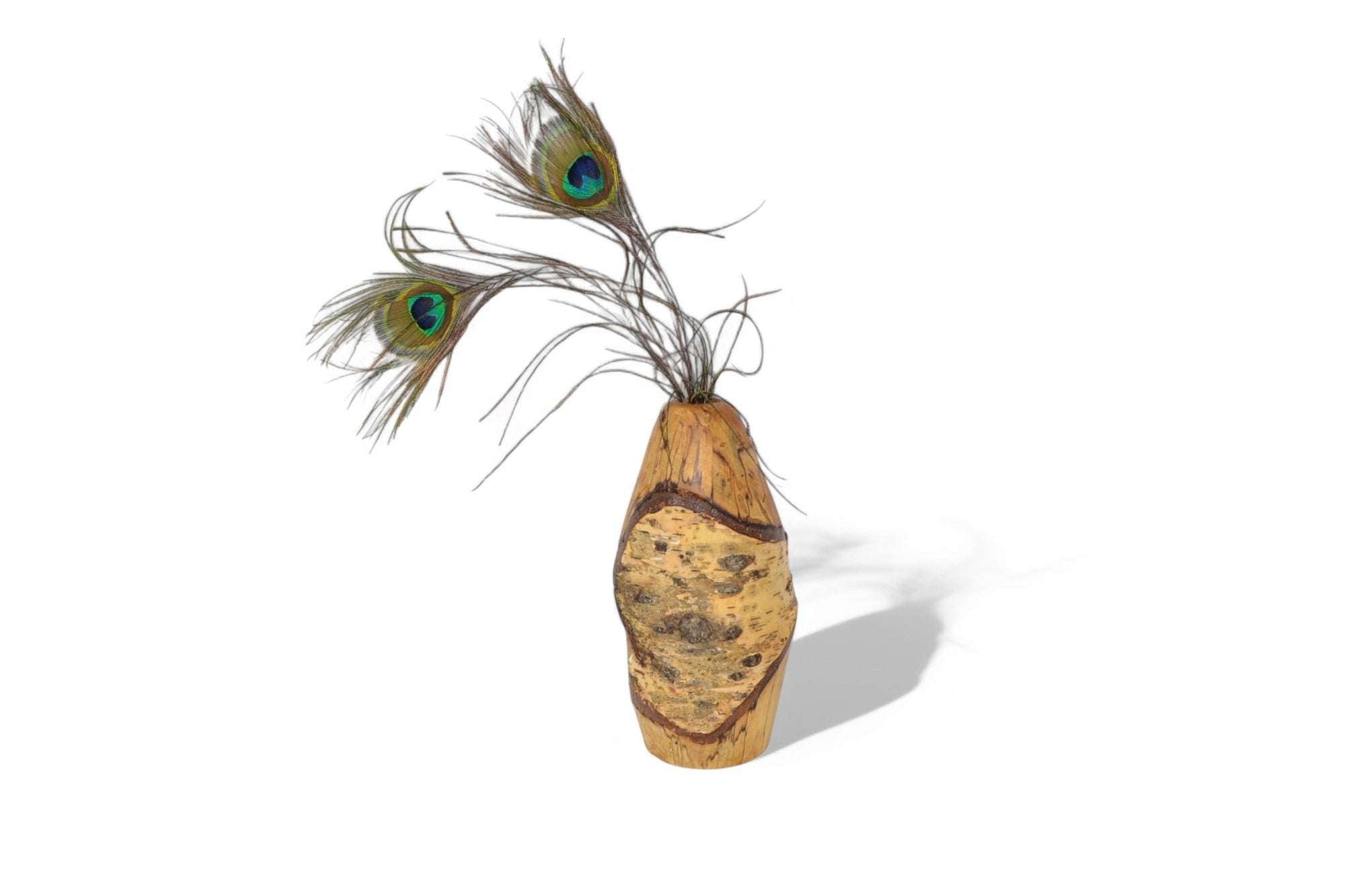 Holz Blumenvase aus Birke