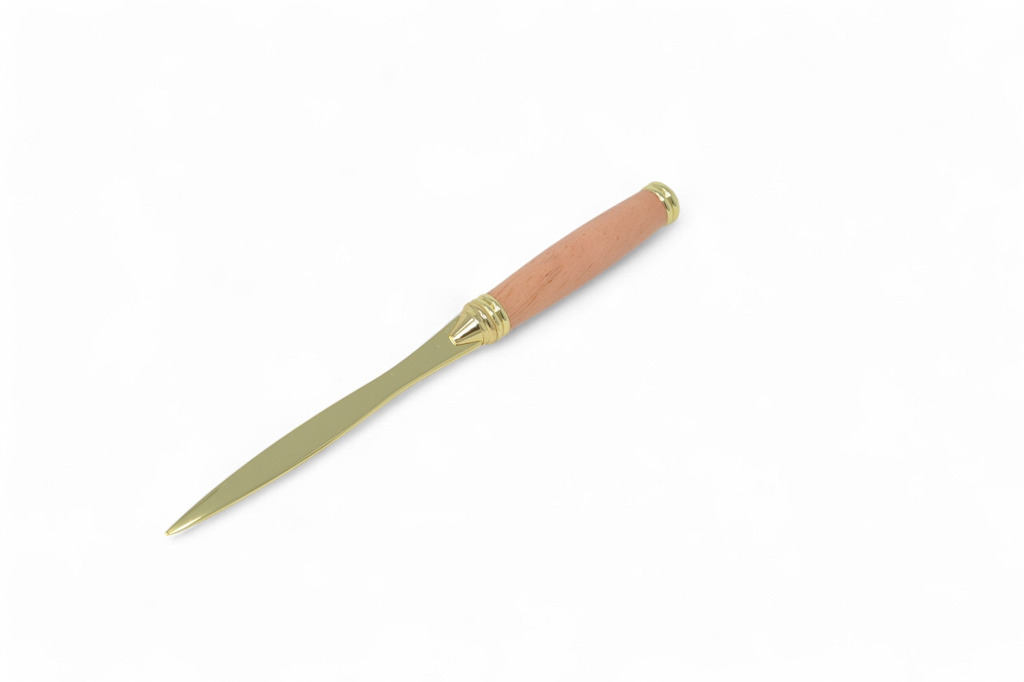 Holz Brieföffner aus Zirbe 24k vergoldet