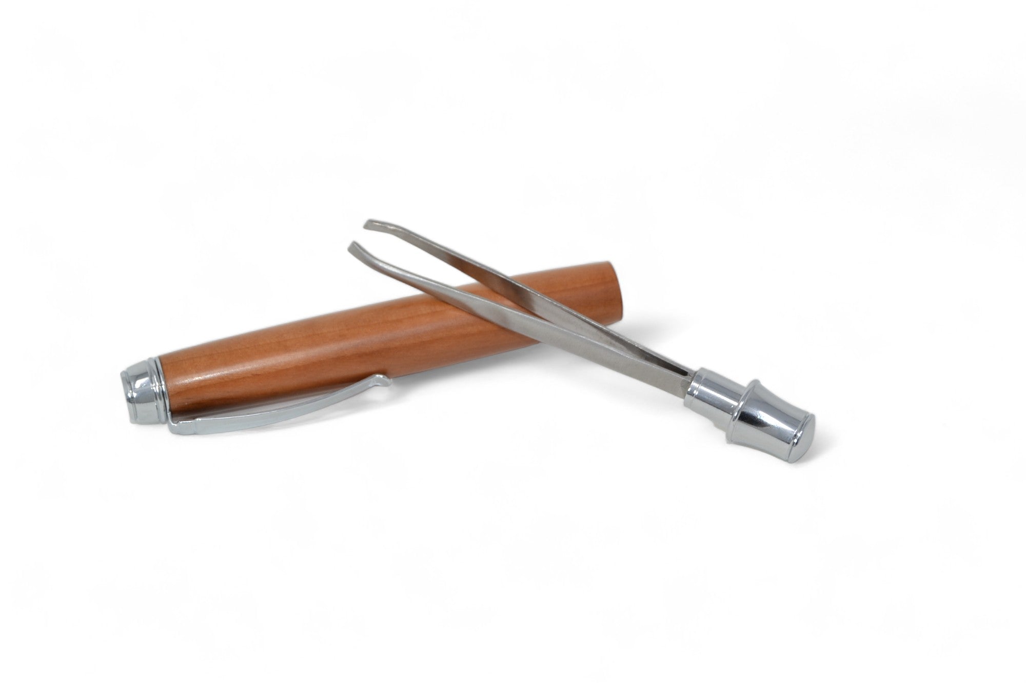 Holz Edelstahl Pinzette aus Apfelholz