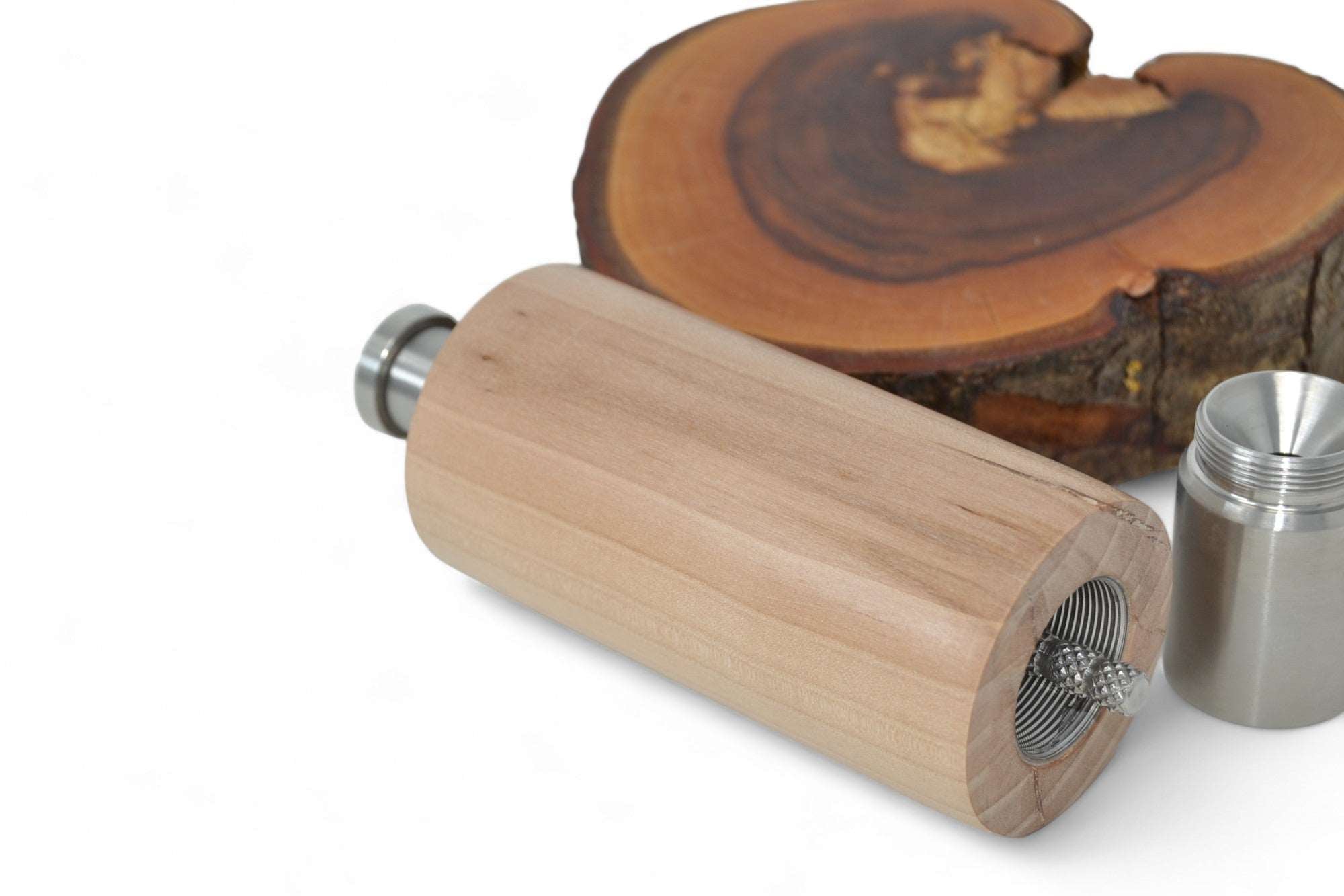 Holz Einhandmühle Apfel