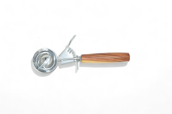 Holz Eisportionierer aus Zwetschkenholz