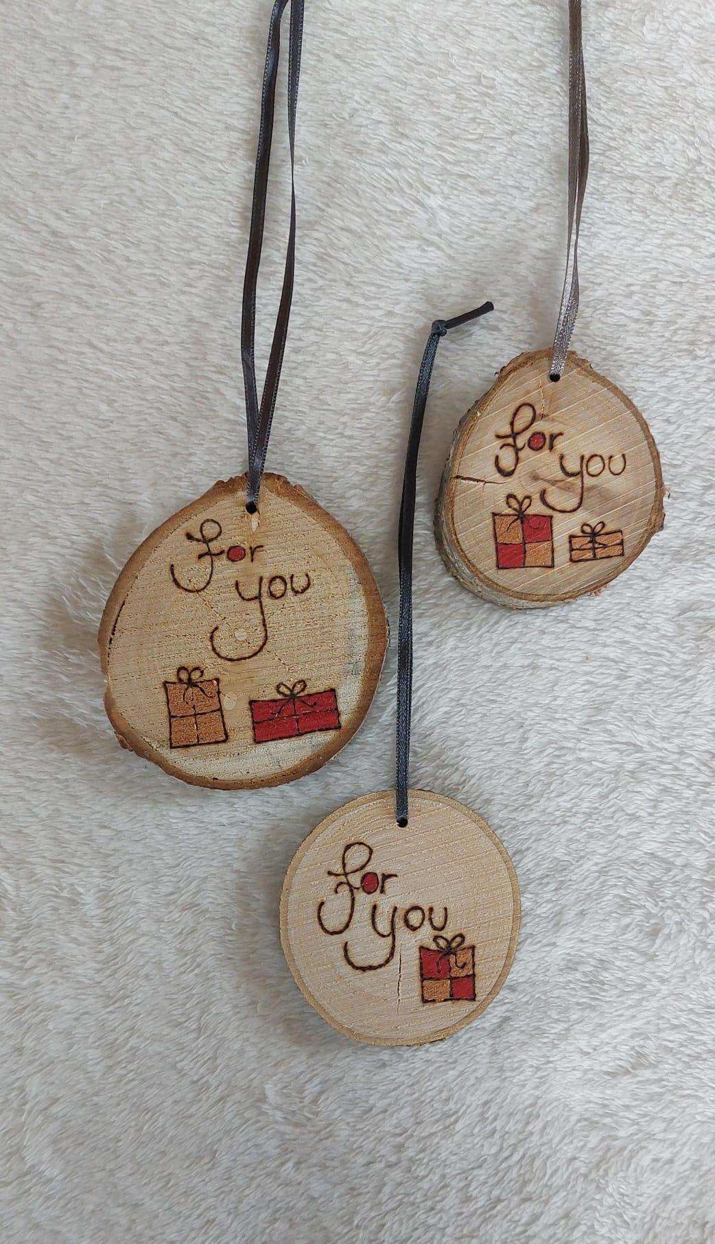 Holz Geschenkanhänger Weihnachtsbaumschmuck Weihnachtsdeko