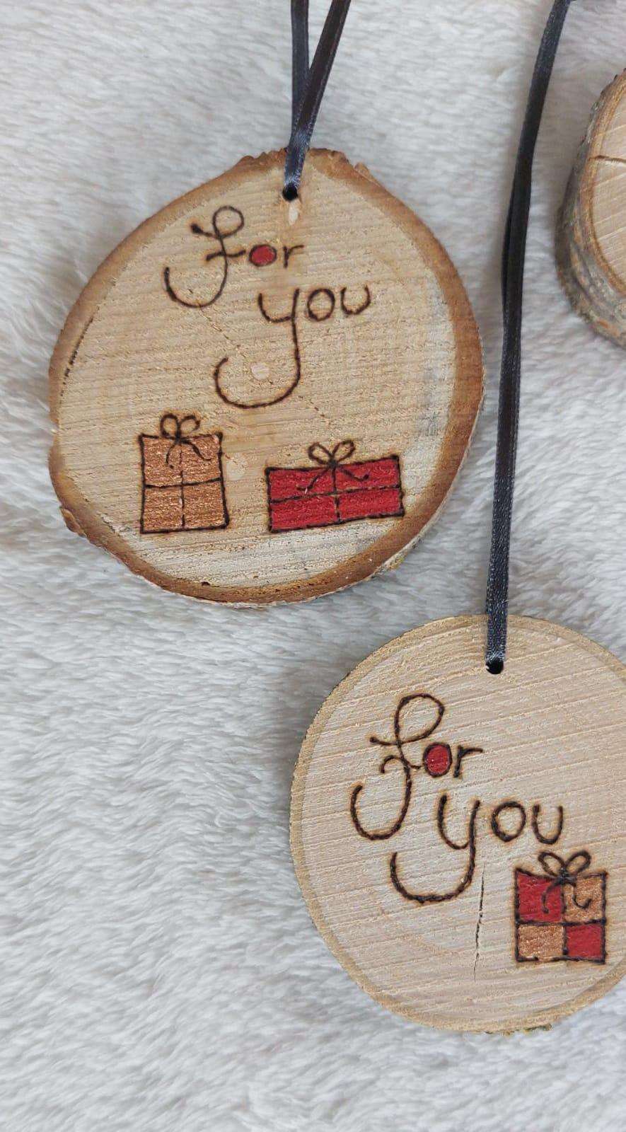 Holz Geschenkanhänger Weihnachtsbaumschmuck Weihnachtsdeko