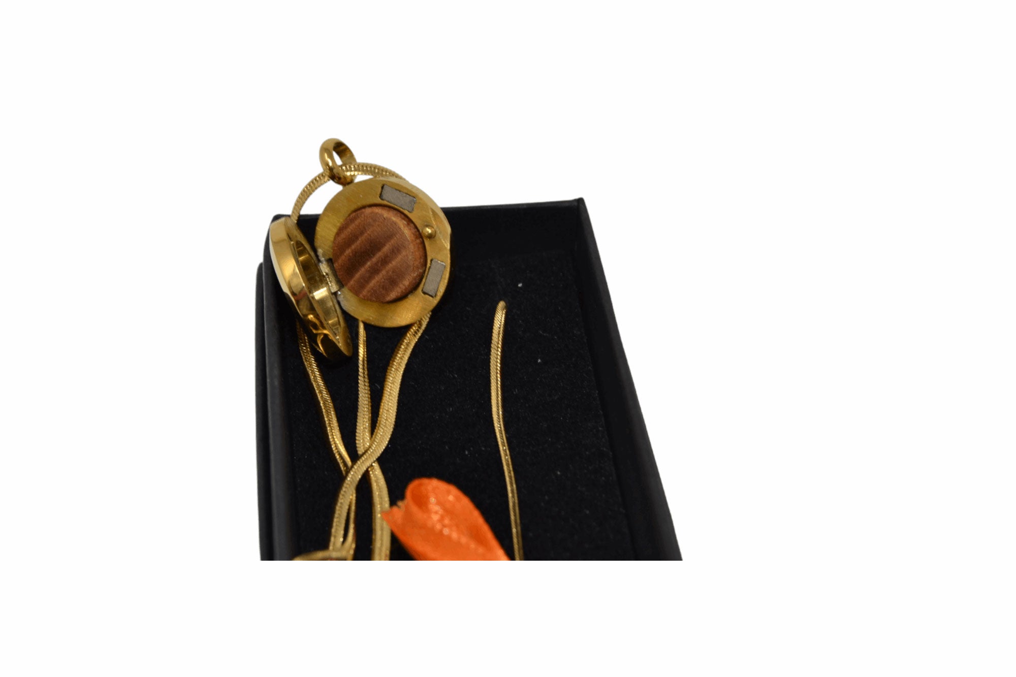 Holz Halskette Ulme Lebensbaum 2 cm Trachtenschmuck Handarbeit