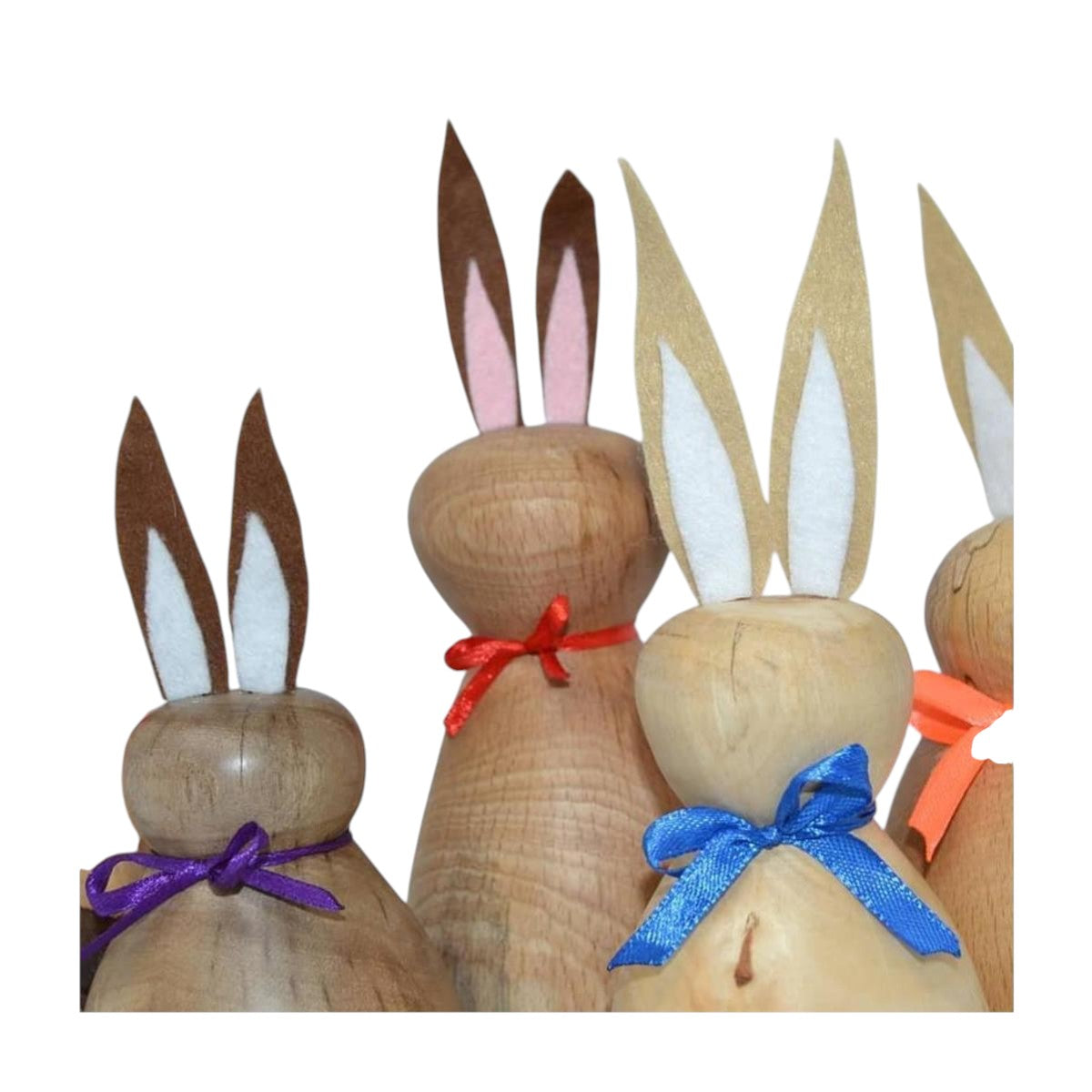 Gedrechselte Holz Osterhasen