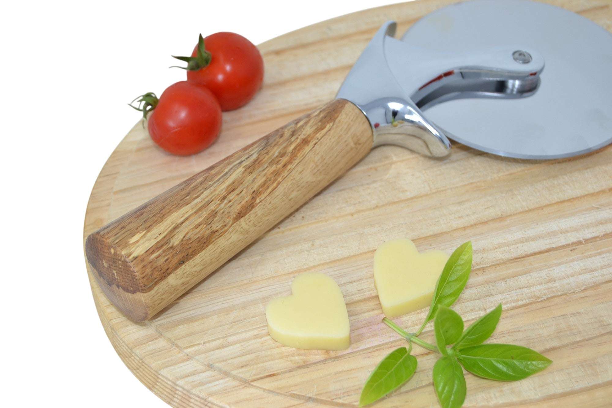 Holz Pizzaschneider Eiche