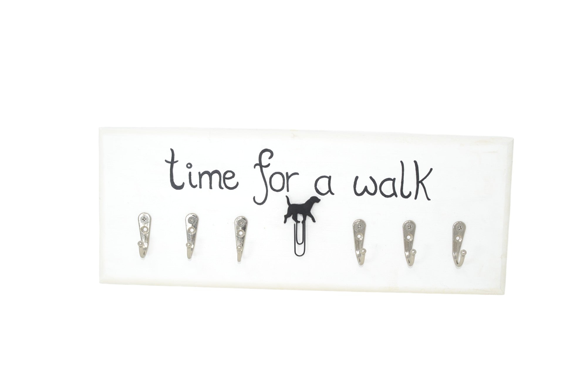 Holz Schlüsselbrett mit 6 Haken