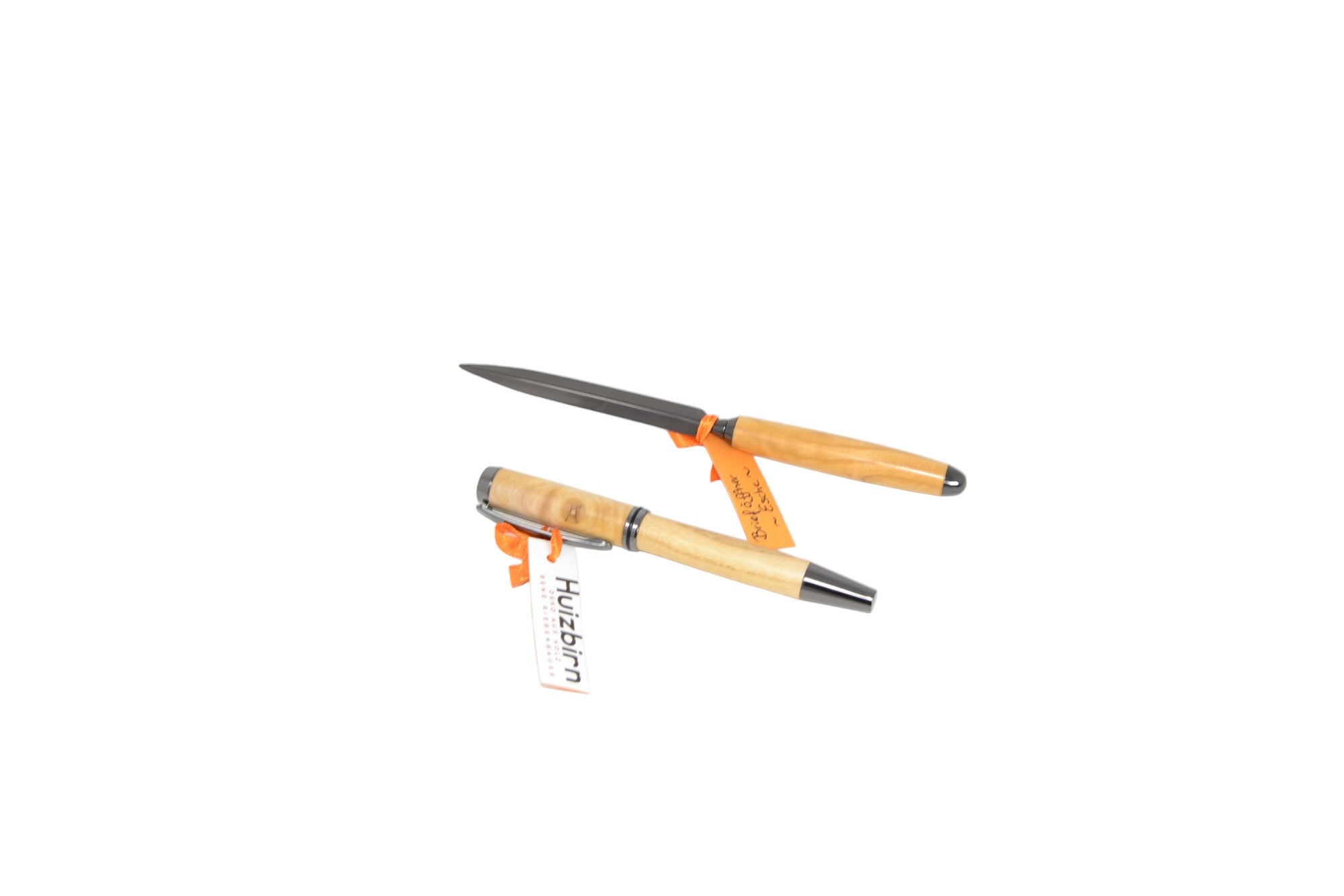 Holzschreibset mit Holzfüllfeder & Brieföffner aus Esche