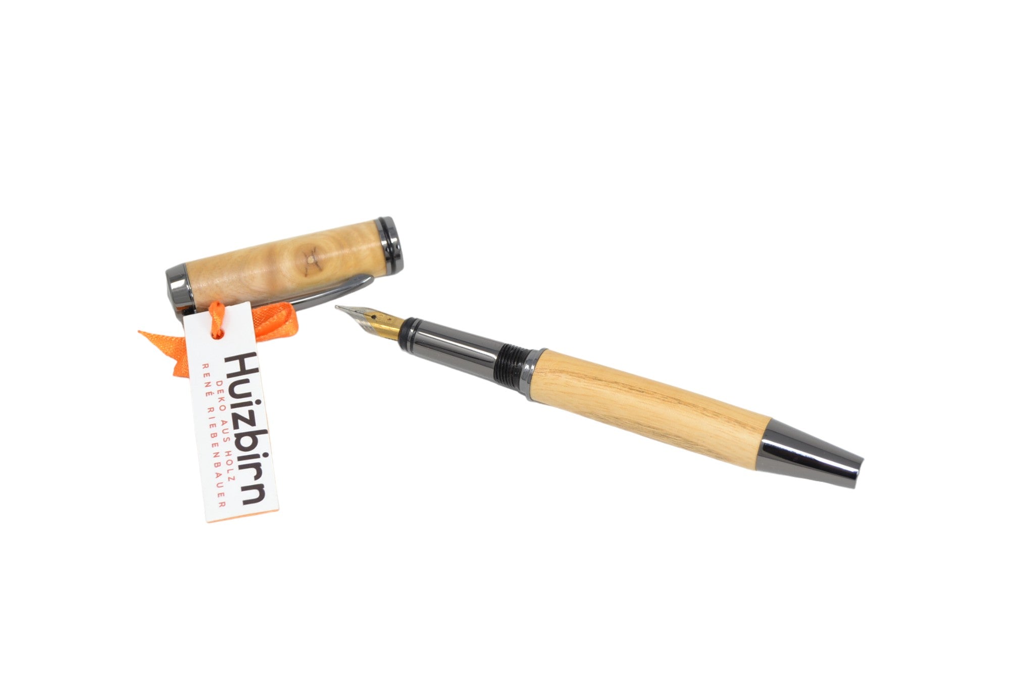 Holzschreibset mit Holzfüllfeder & Brieföffner aus Esche