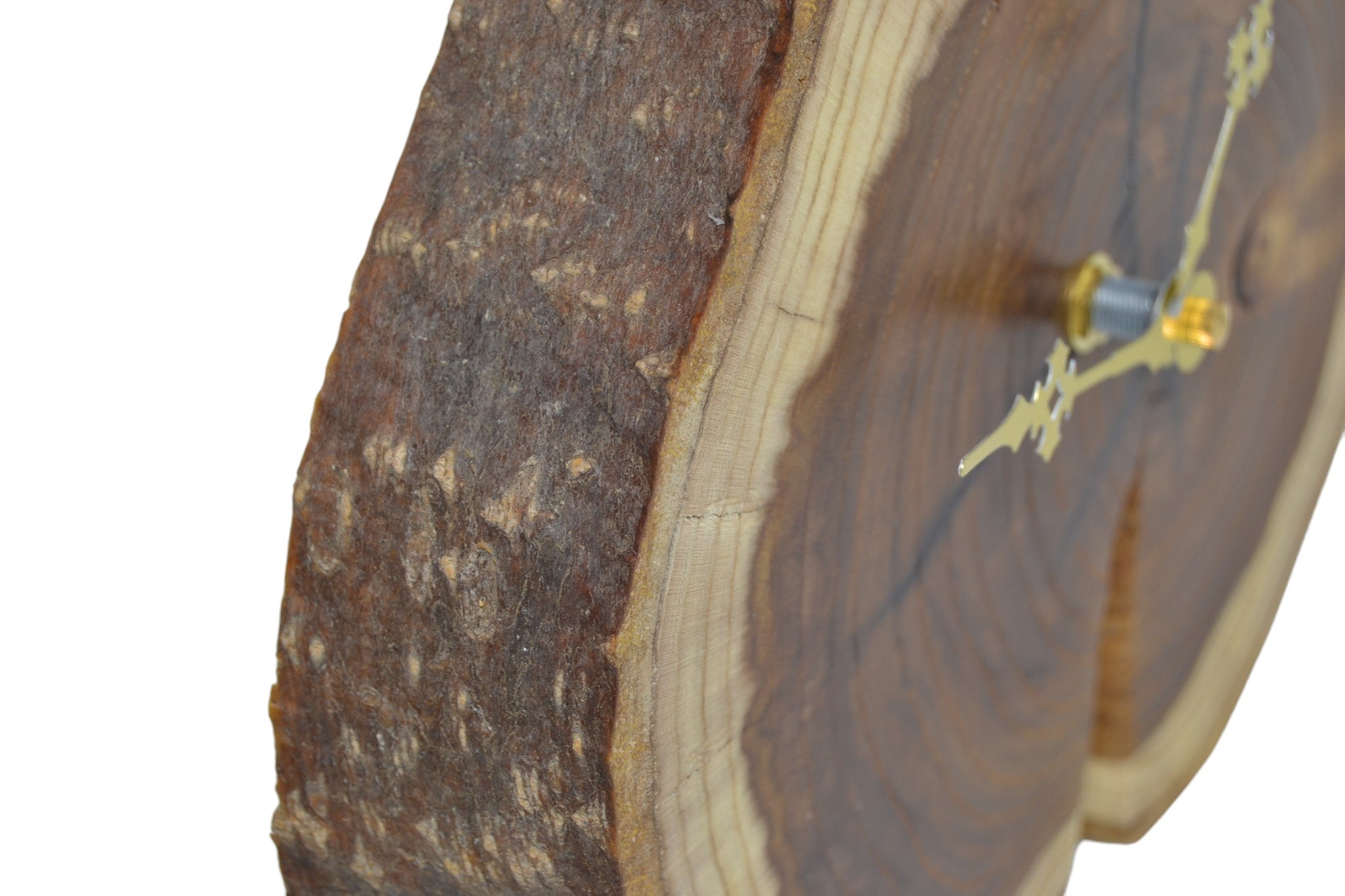 Holz Wanduhr aus Goldregen