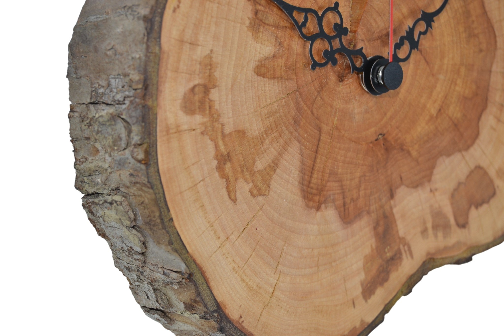 Holz Wanduhr aus Apfelholz