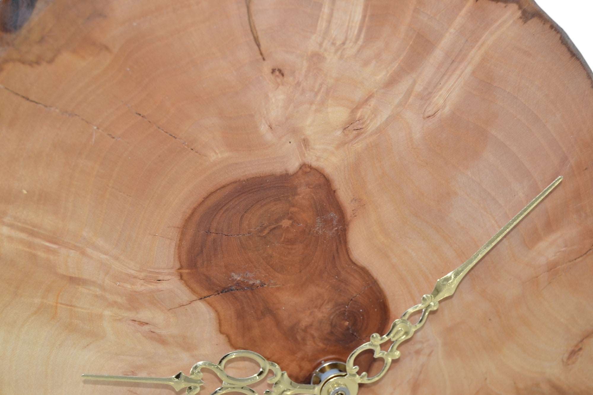Holz Wanduhr aus Apfelholz