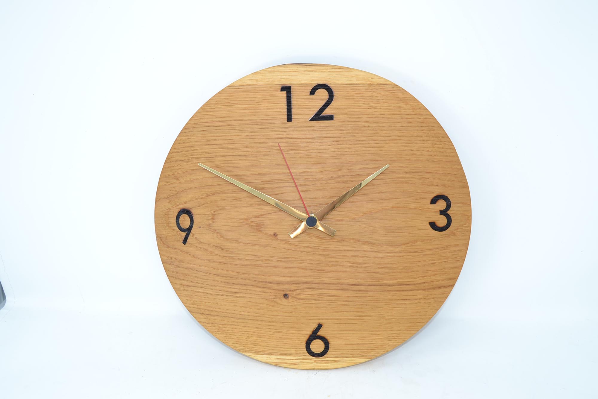 Holz Wanduhr aus Eichenholz