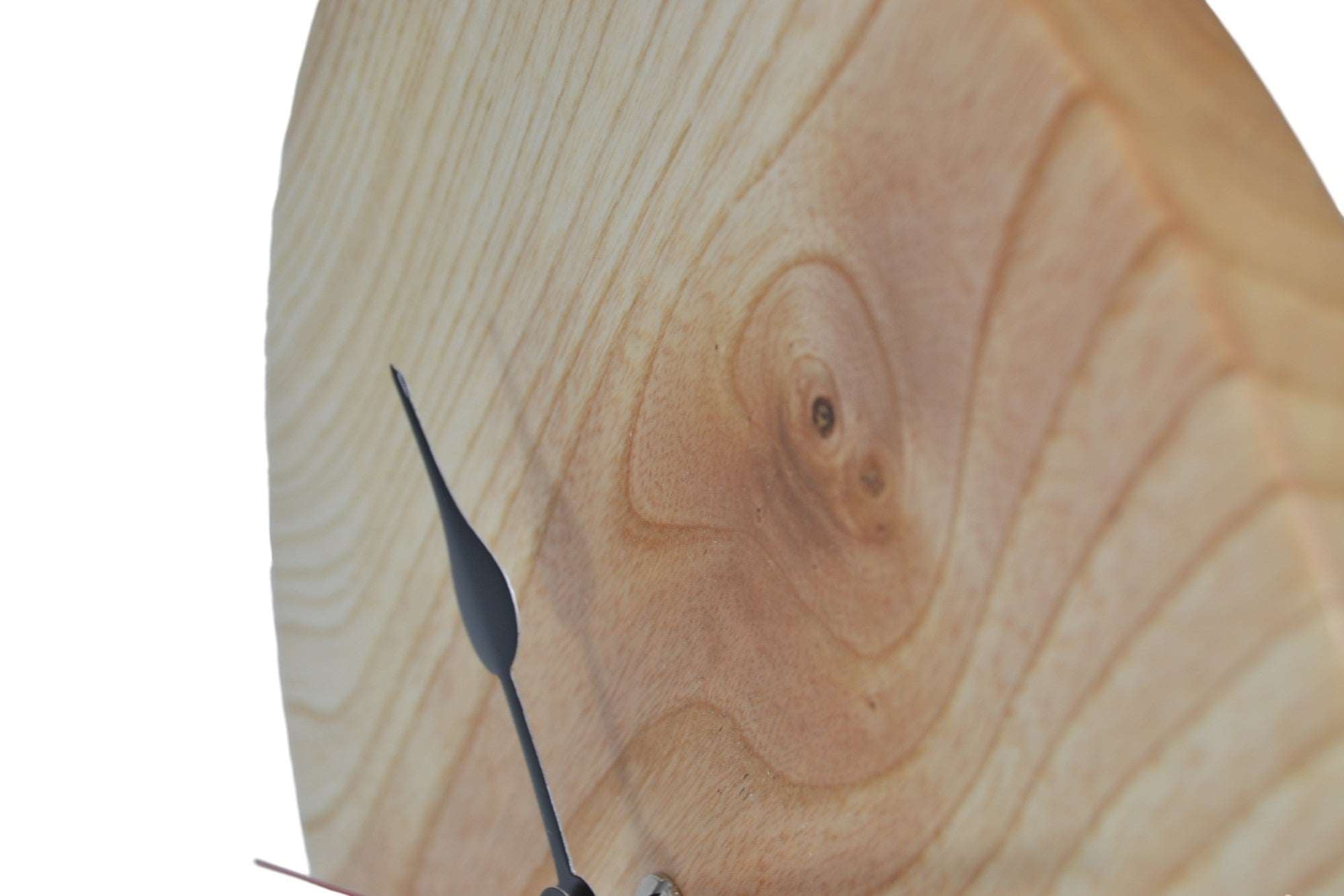 Holz Wanduhr aus Eschenholz, 28 cm