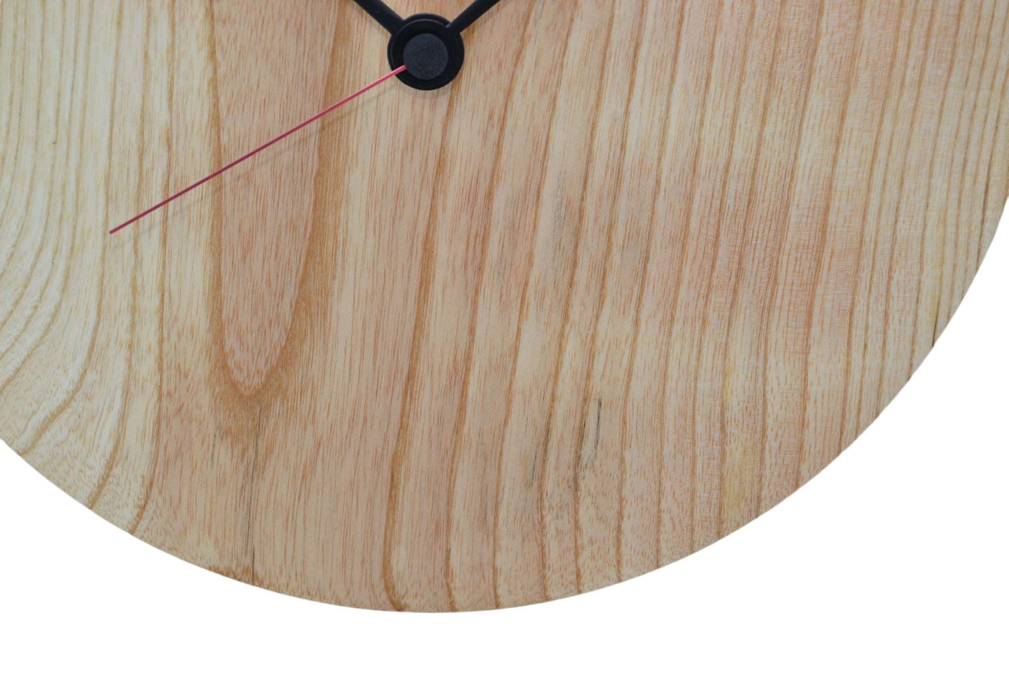 Holz Wanduhr aus Eschenholz, 28 cm