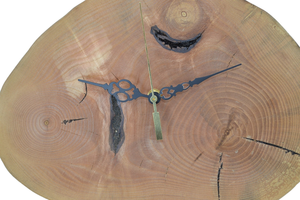 Einzigartige Holz Wanduhr aus Eschenholz