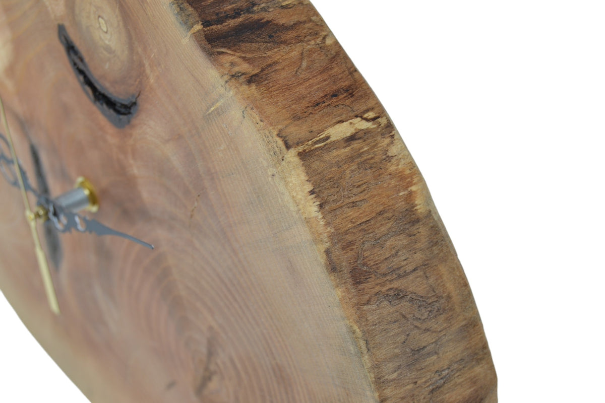Einzigartige Holz Wanduhr aus Eschenholz
