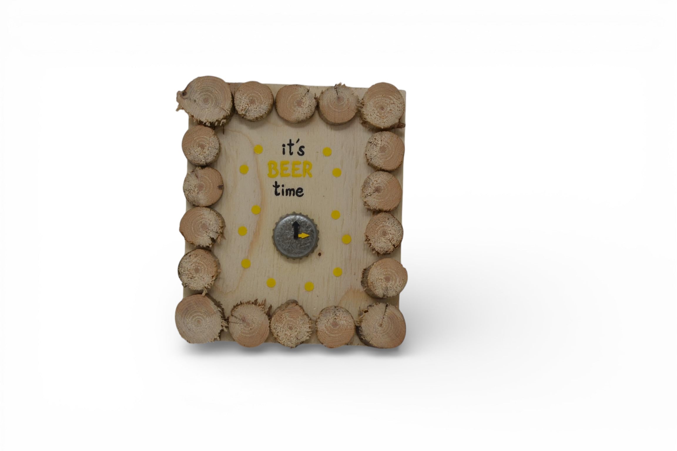 Holzbild Minibild 16x13 cm "Bier"