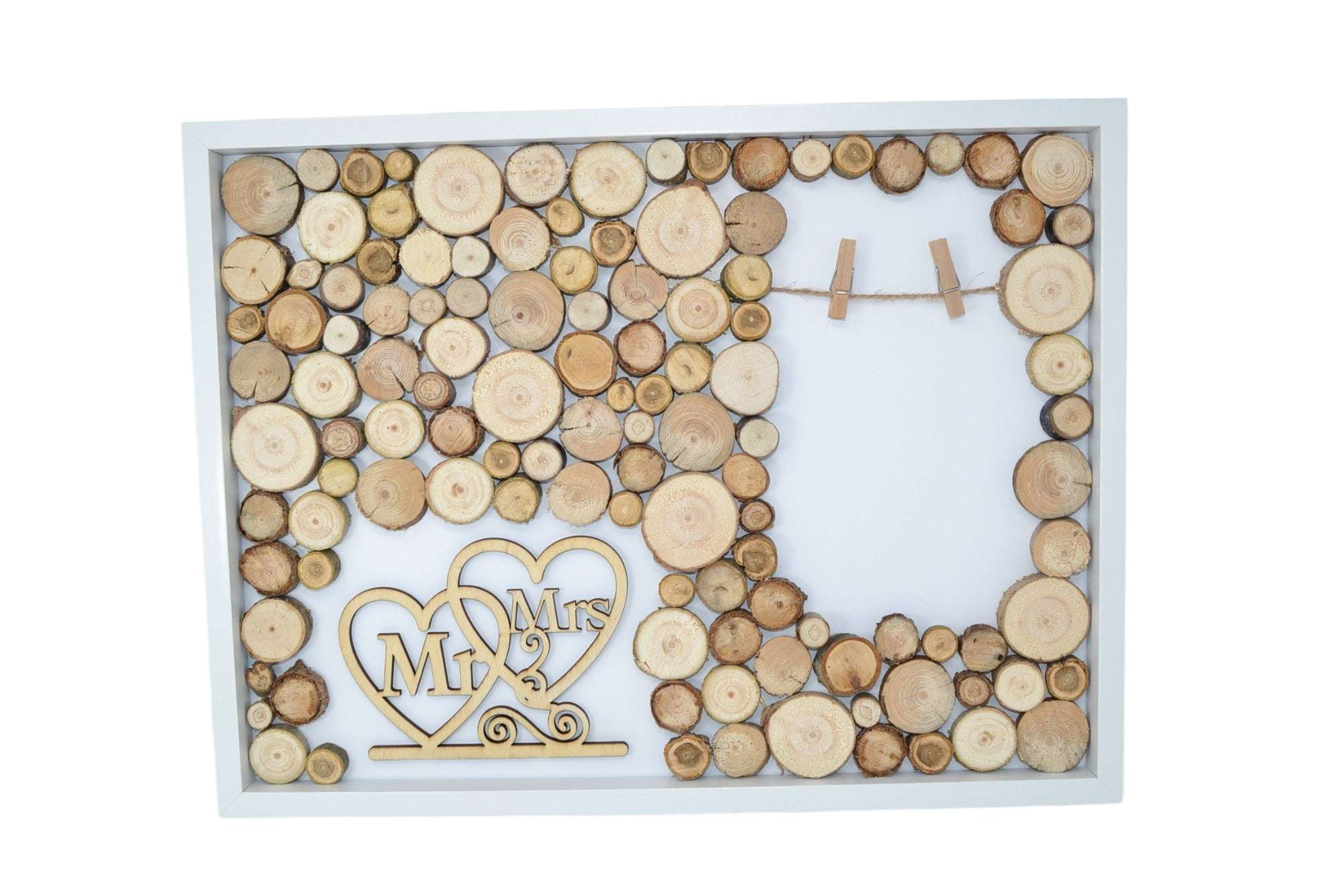 3D Holzbild Geldgeschenk "Mr. & Mrs."