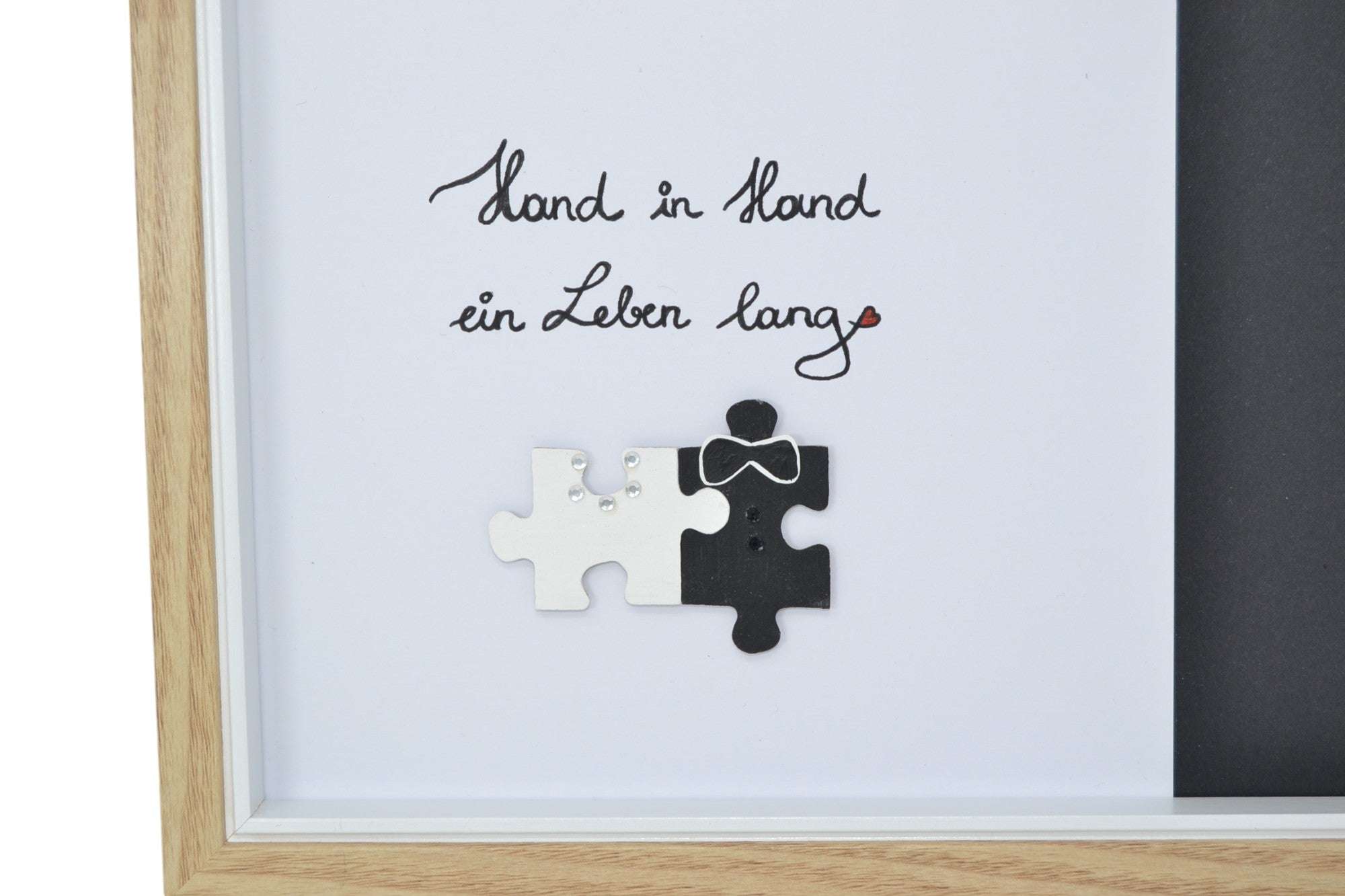 Holzgeschenk "Hand in Hand" Geldgeschenk