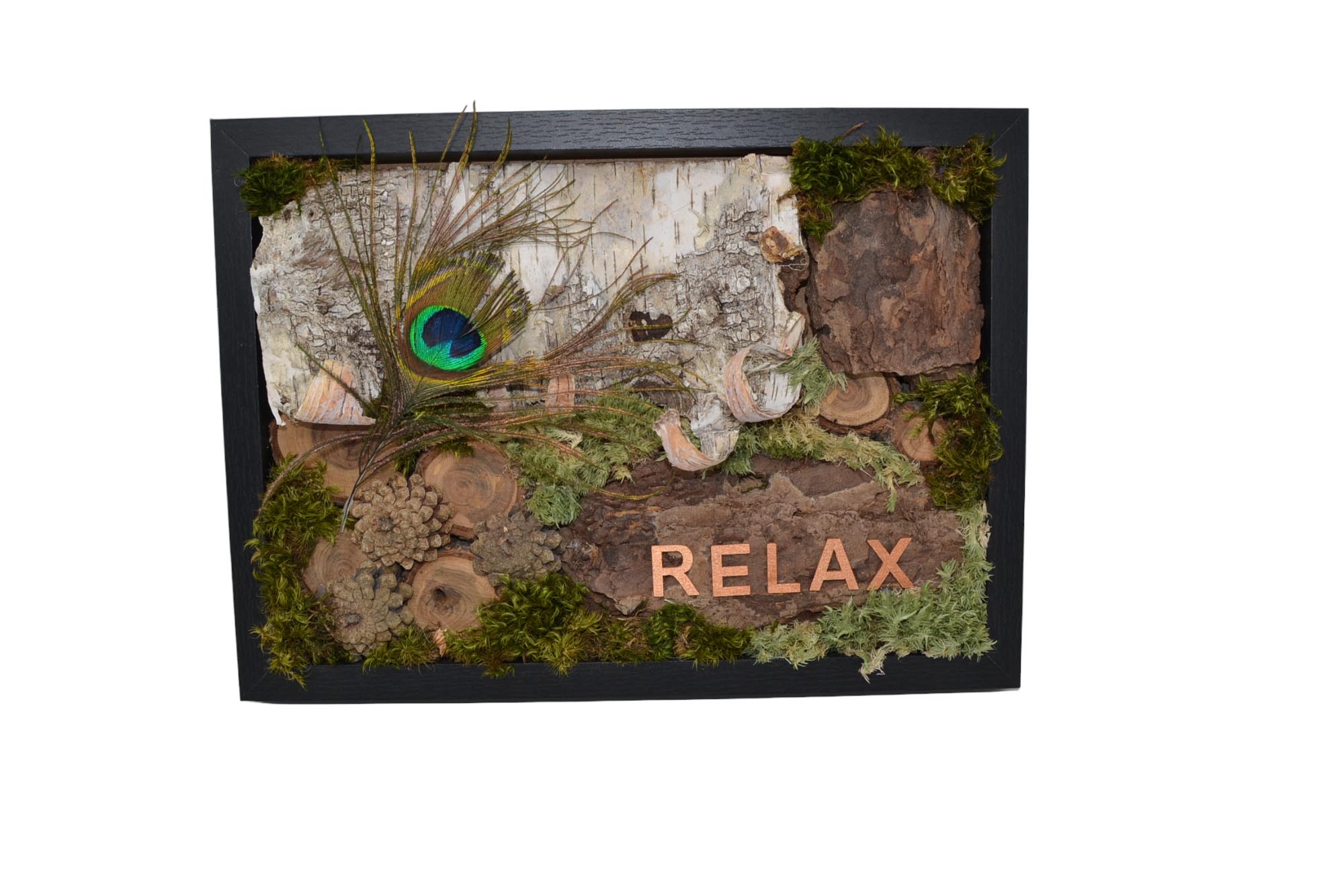 Holzbild Motto "Relax"