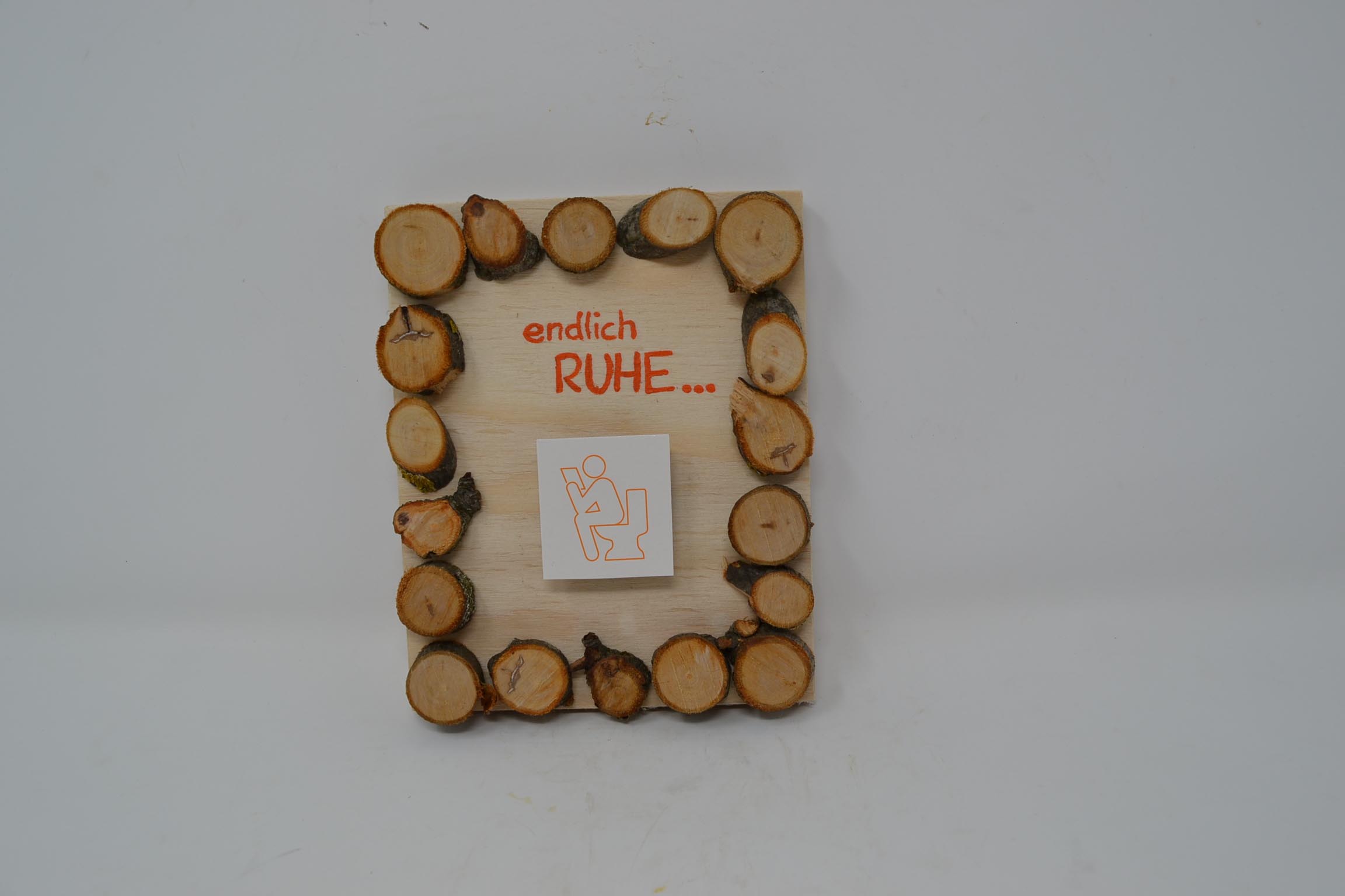 Holzbild "Ruhe" aus Baumscheiben