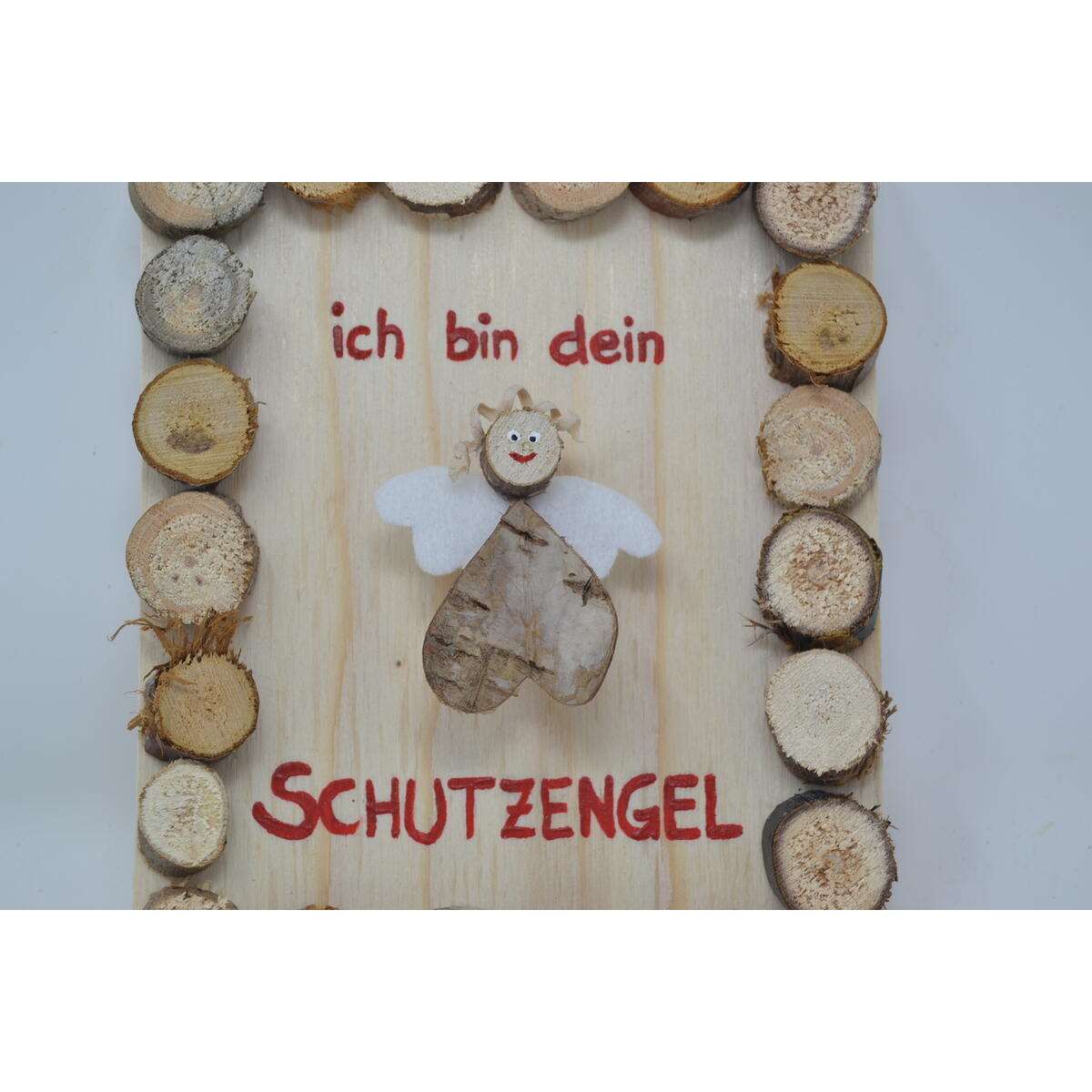 Holzbild "Schutzengel" Detail