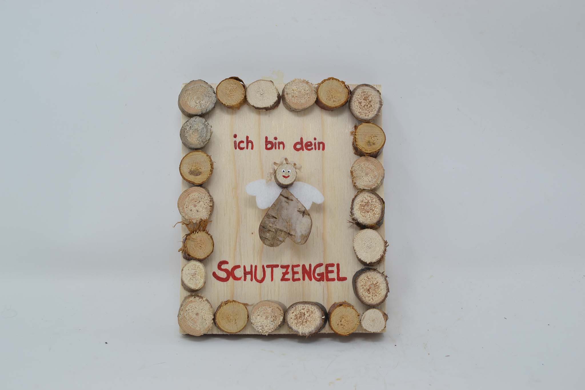 Holzbild "Schutzengel"