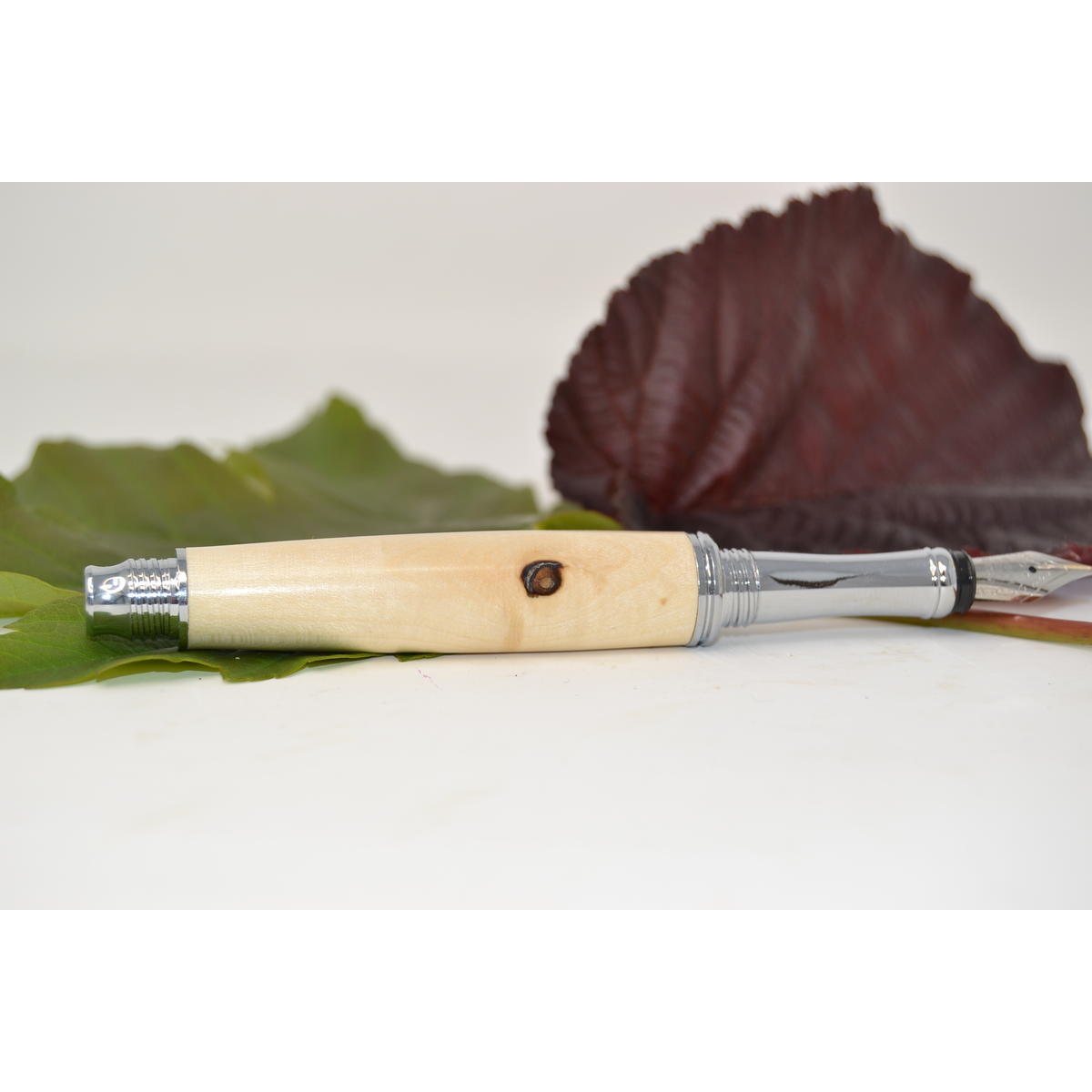 Holzfüller aus Ahornholz Detailaufnahme