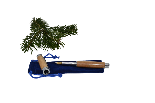 Holz Füllfeder aus Birkenholz mit Schraubkappe