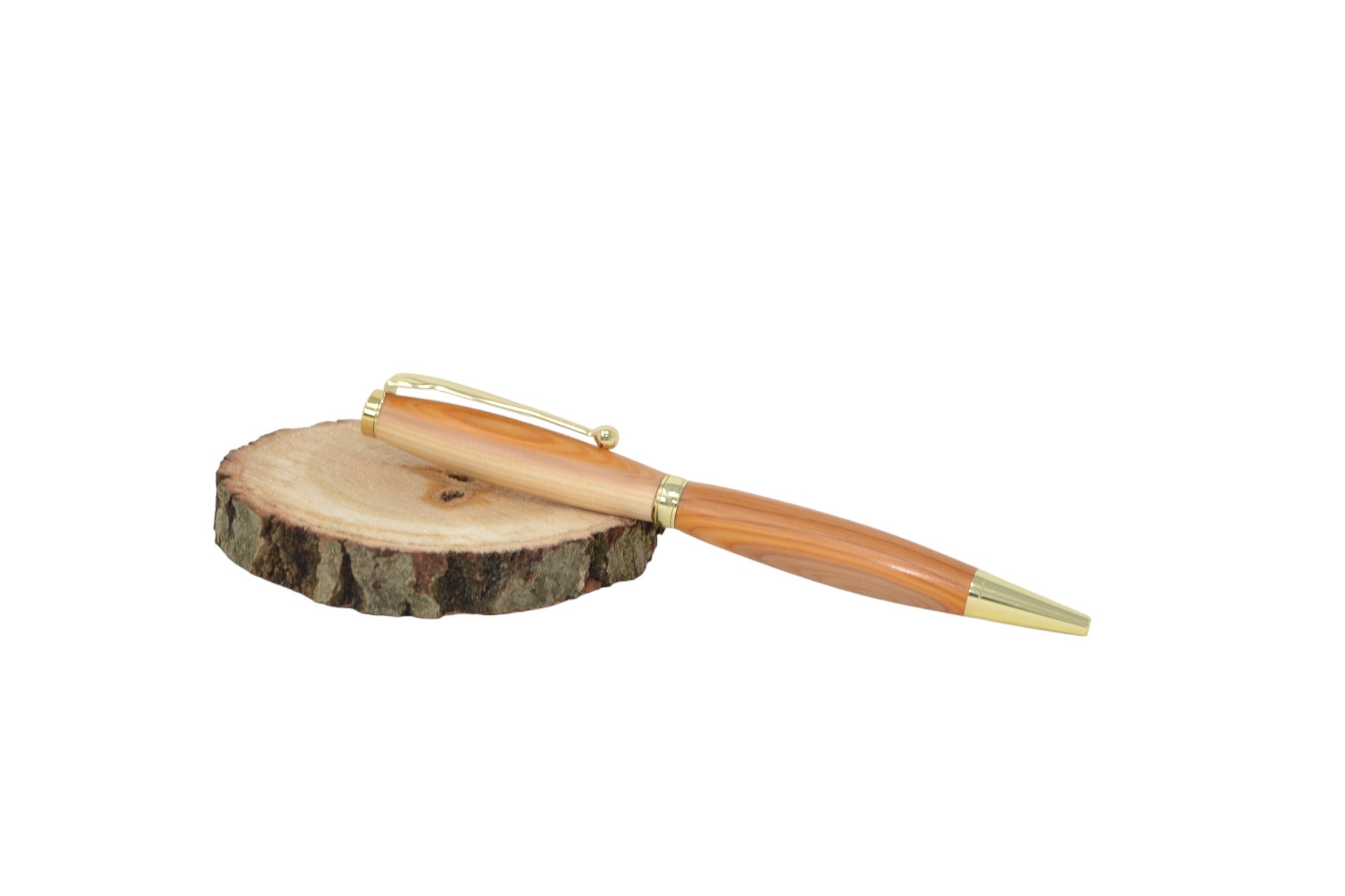 Holzkugelschreiber aus Eibenholz