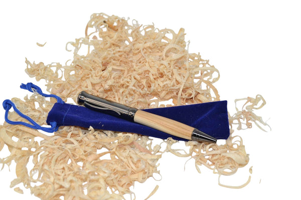 Holzkugelschreiber Kugelschreiber Flieder gun metallic Unikat Geschenk