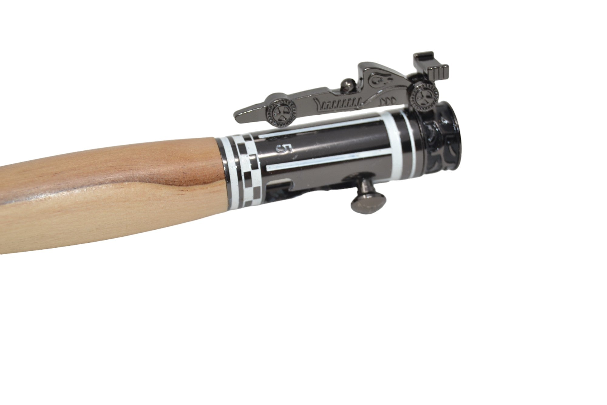 Holzkugelschreiber "Auto" aus Apfelholz