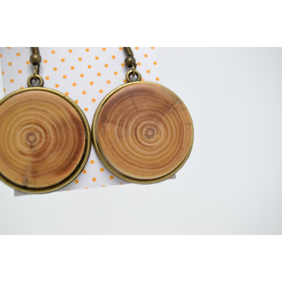 Holz Ohrringe aus Fichtenholz