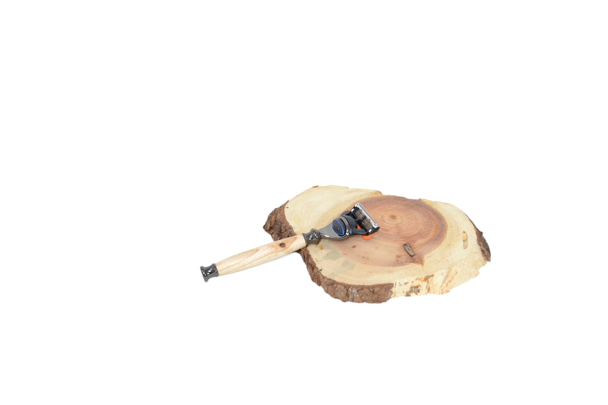 Holz Rasierer mit Eschenholz Griff