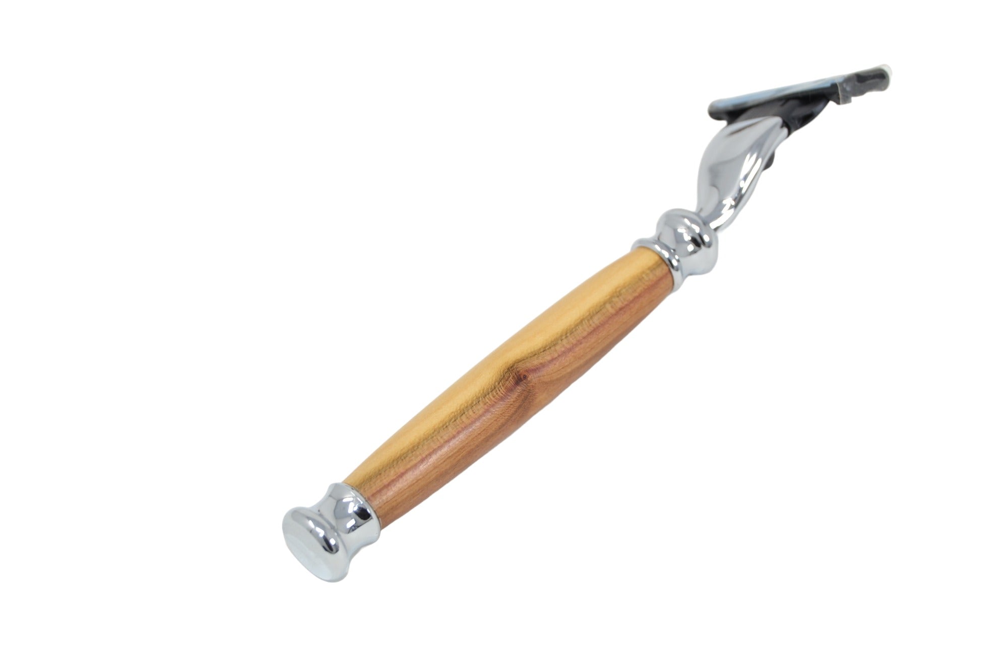 Holz Nassrasierer aus Zwetschkenholz