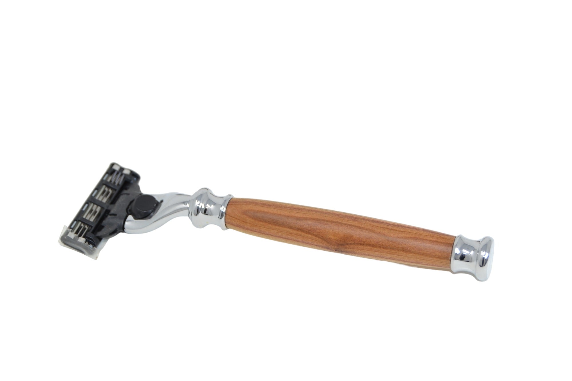 Holz Nassrasierer aus Zwetschkenholz