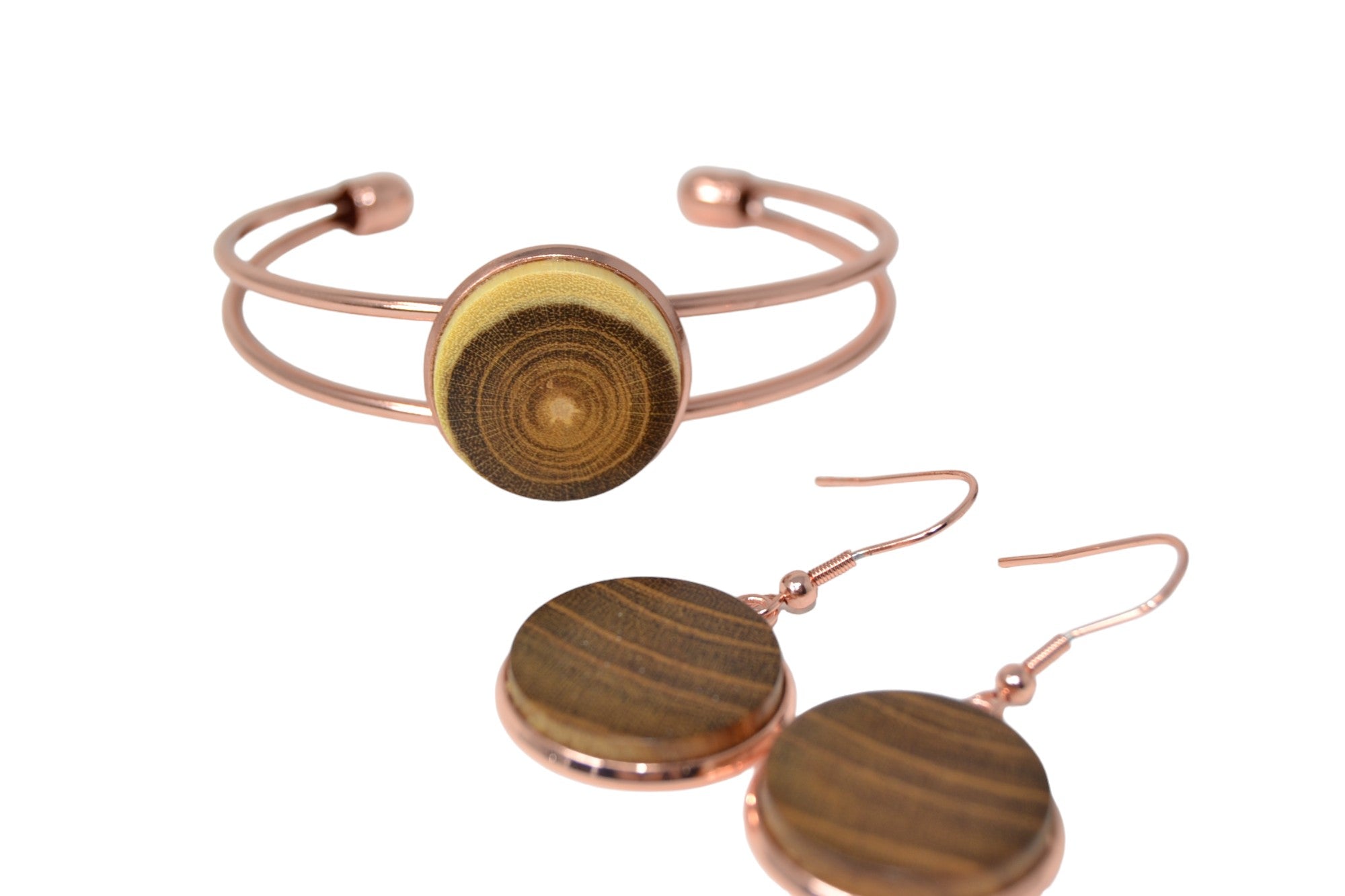 Holz Schmuckset aus Goldregen