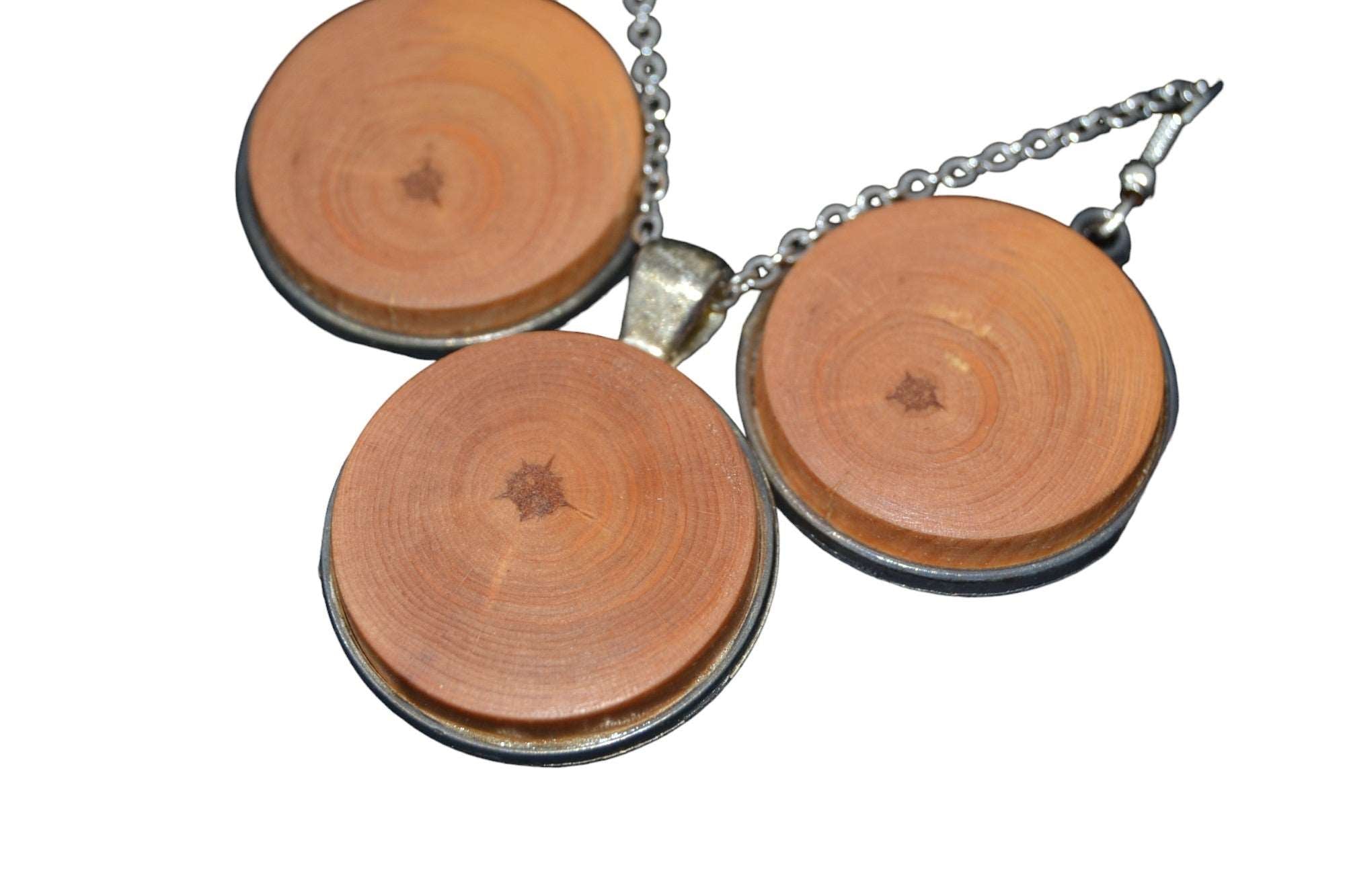 Holzschmuckset aus Zirbe