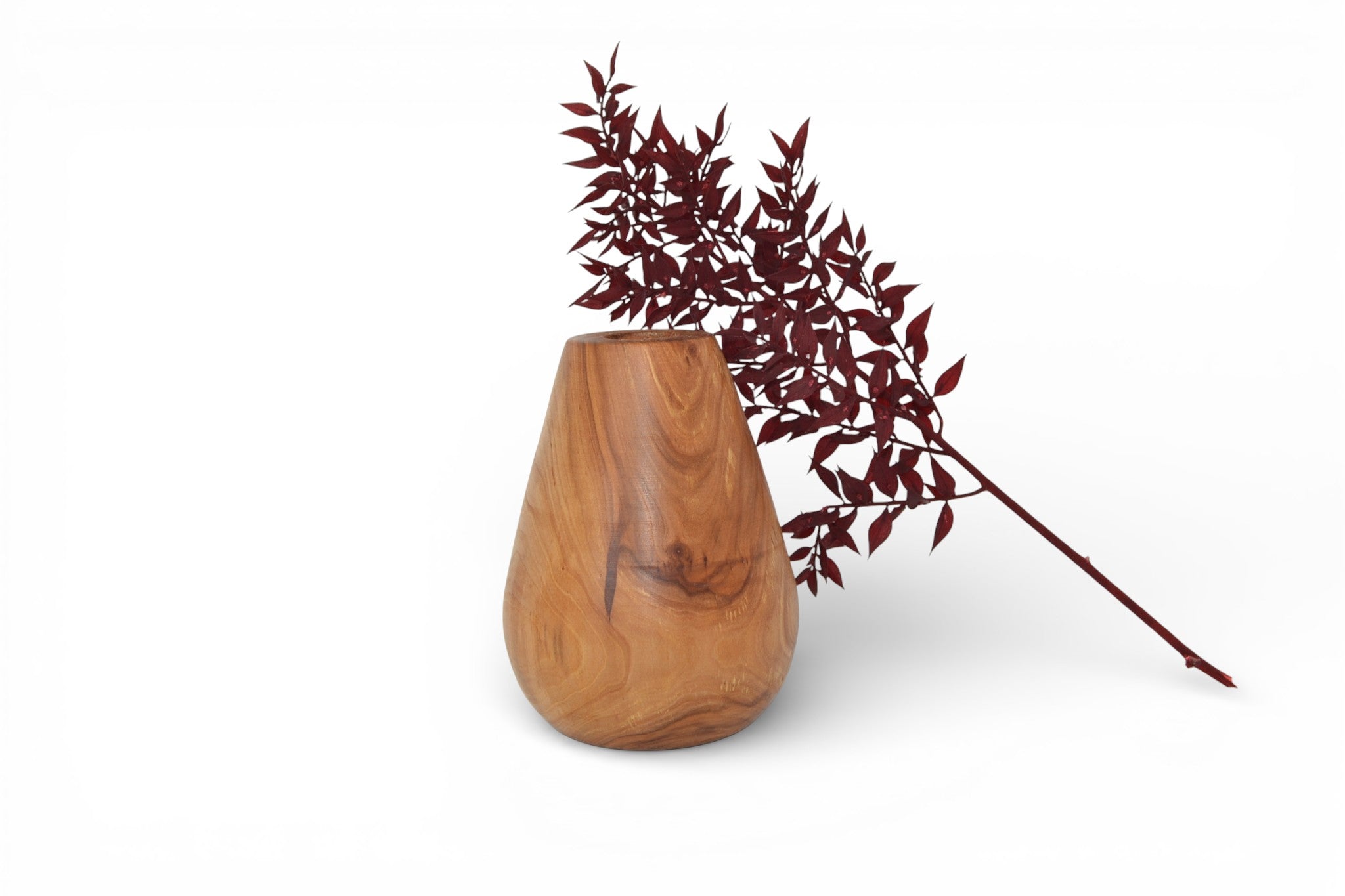 Holzvase Apfel 14 cm