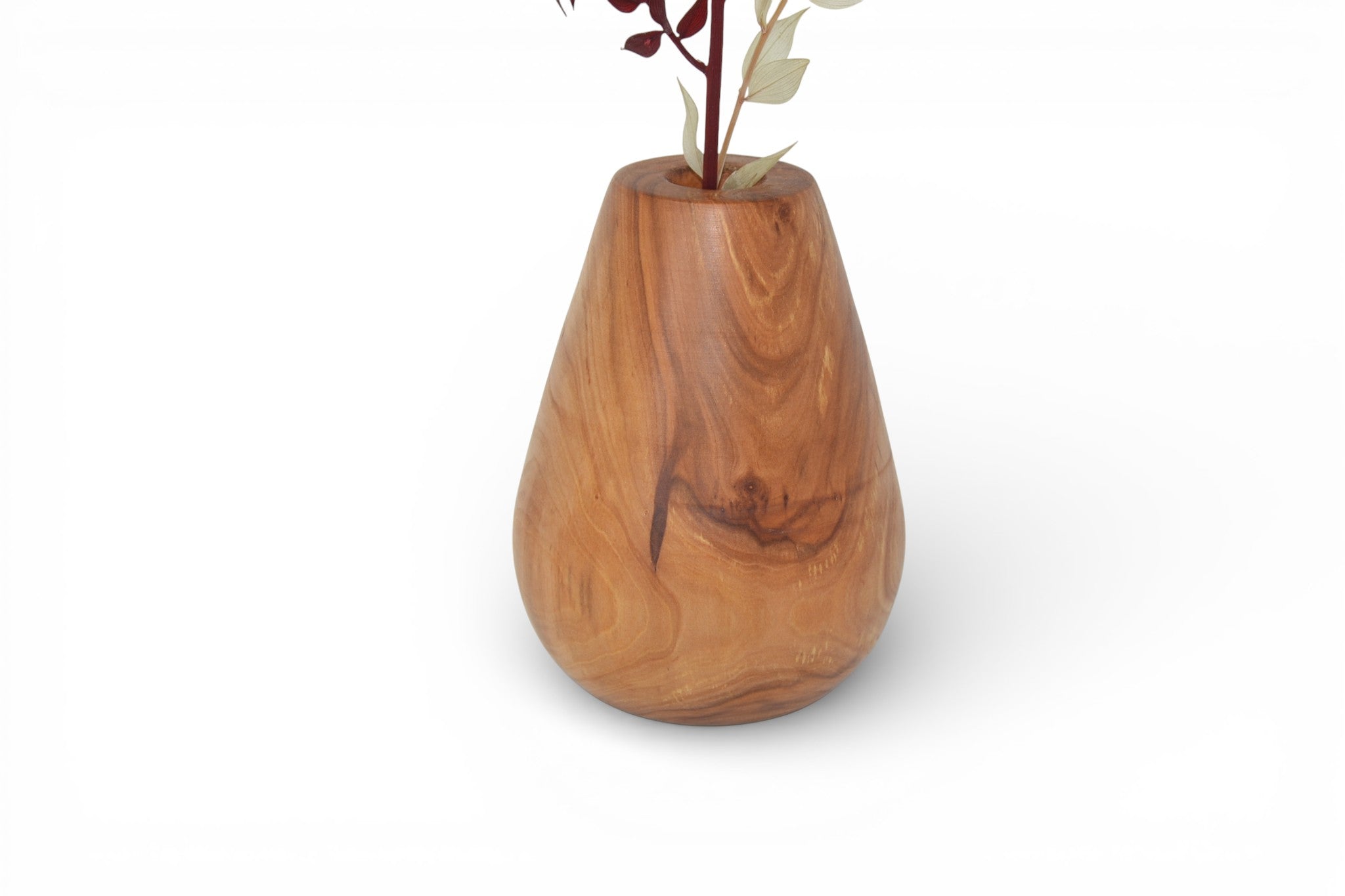Holzvase Apfel 14 cm