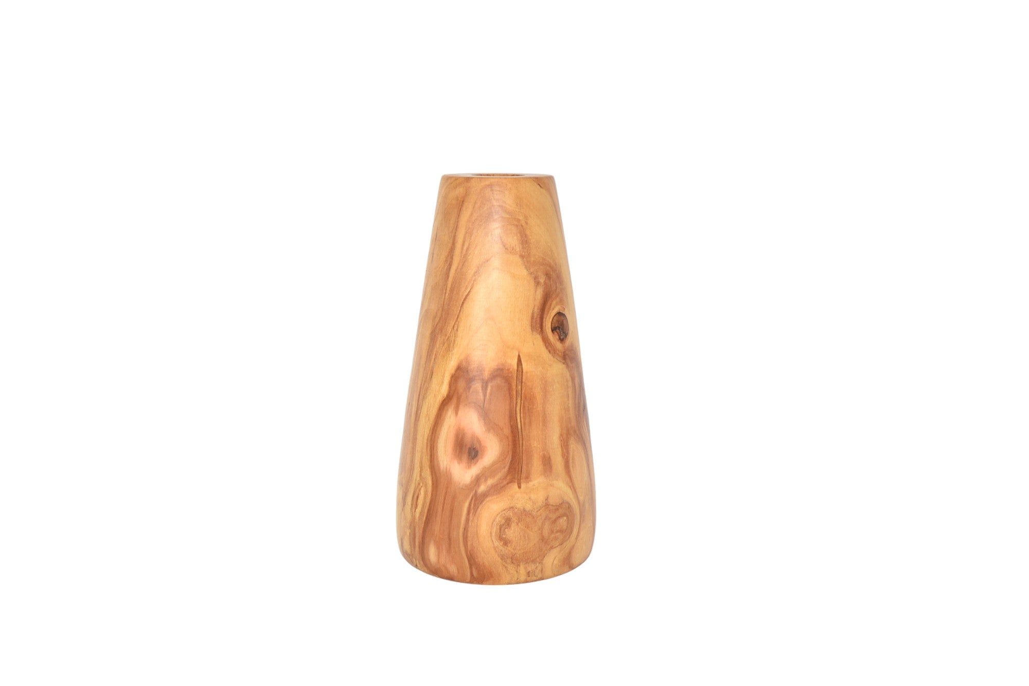 Holzvase 22 cm aus Apfelholz